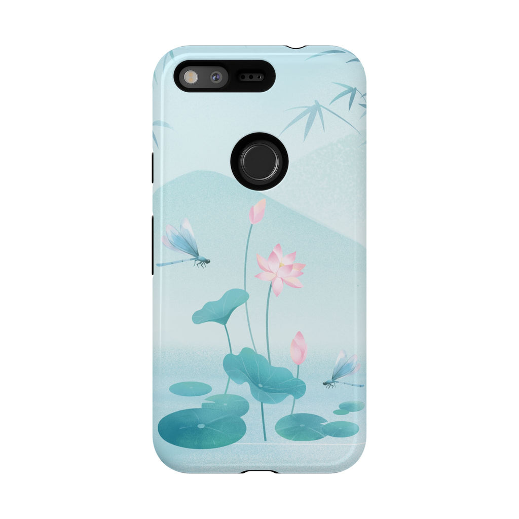 Lotus Pond Phone Case — Serene Floral iPhone Protective Cover