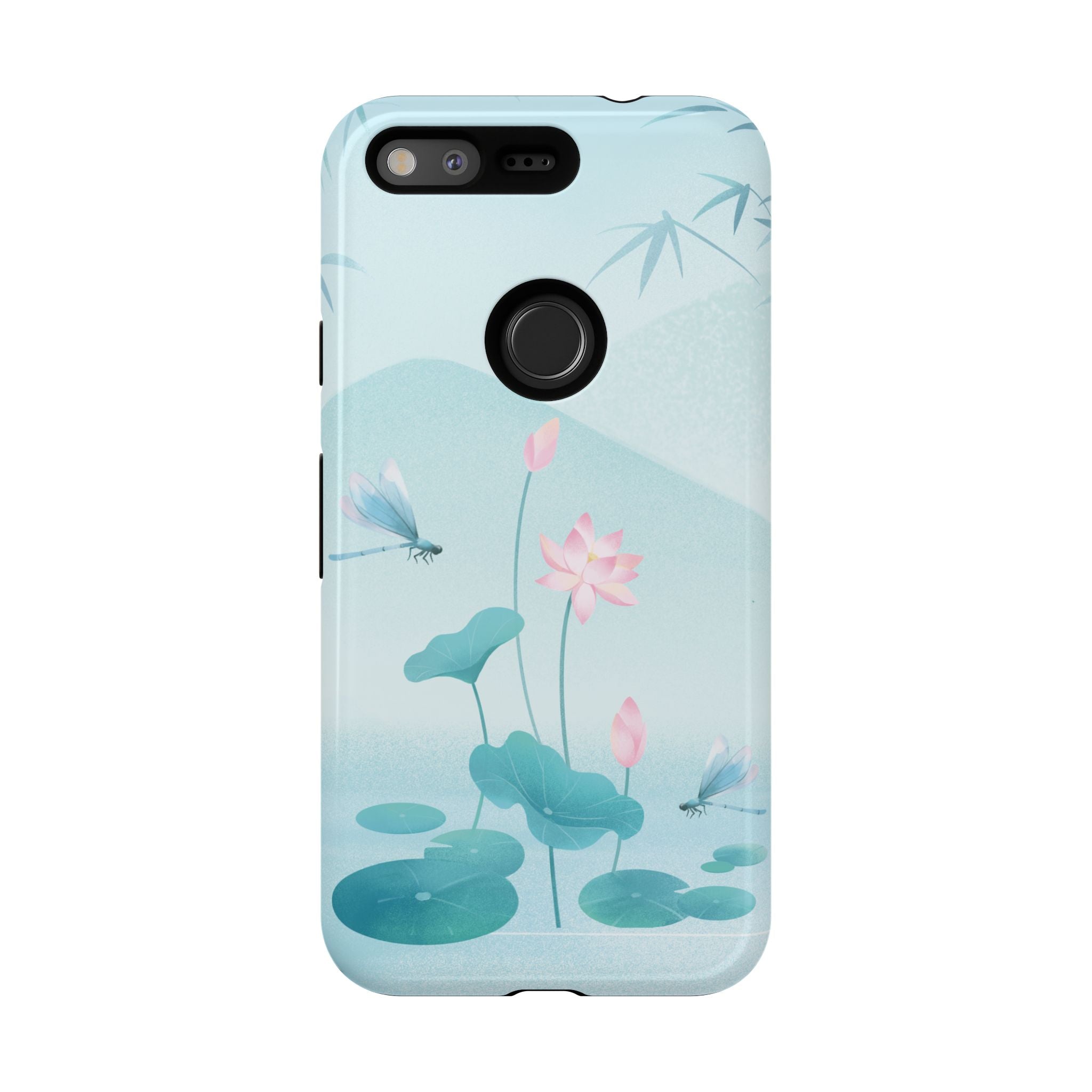 Lotus Pond Phone Case — Serene Floral iPhone Protective Cover