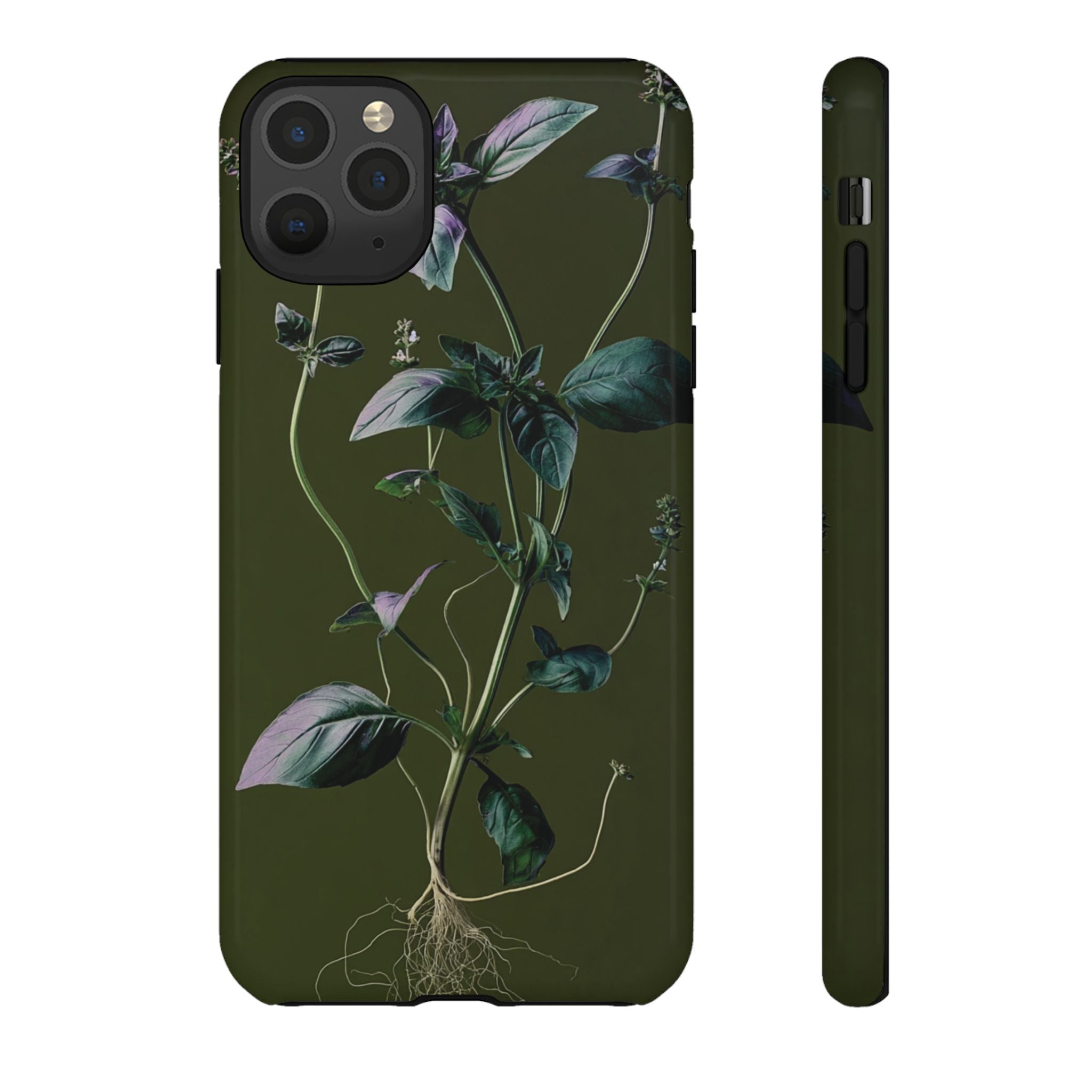 Green Botanical Phone Case, Floral Phone Cover, Nature Lover Gift