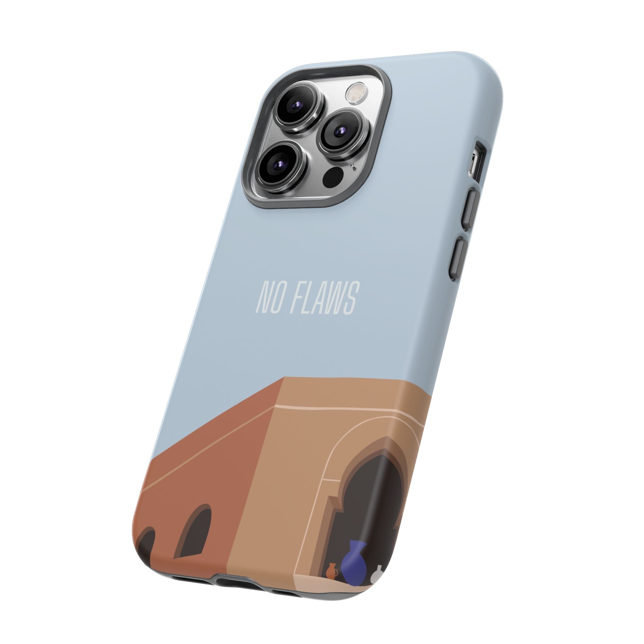 Minimal Desert Illustration “No Flaws” Protective Tough Case