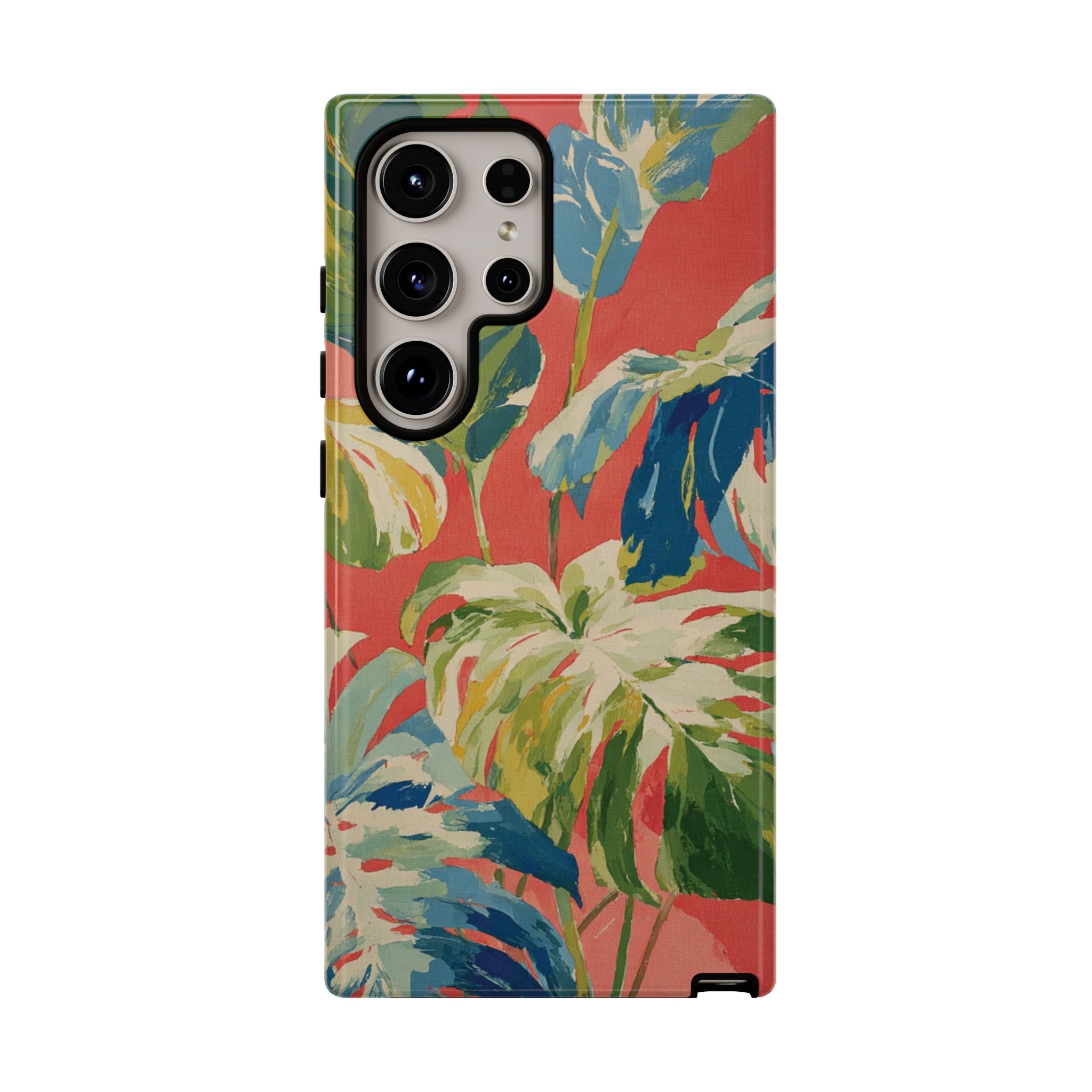 Tropical Phone Case, Floral Tough Case, Vibrant Phone Cover for Summer