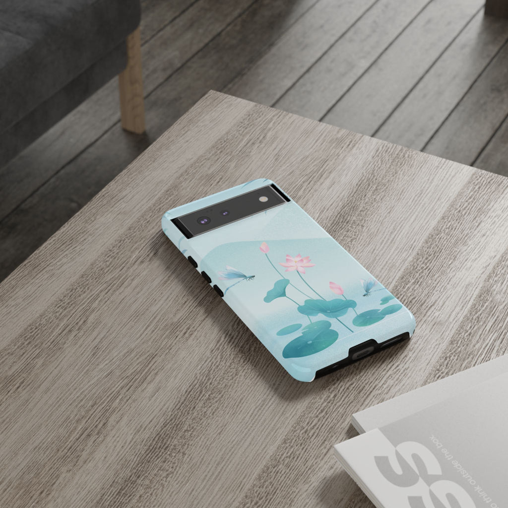 Lotus Pond Phone Case — Serene Floral iPhone Protective Cover