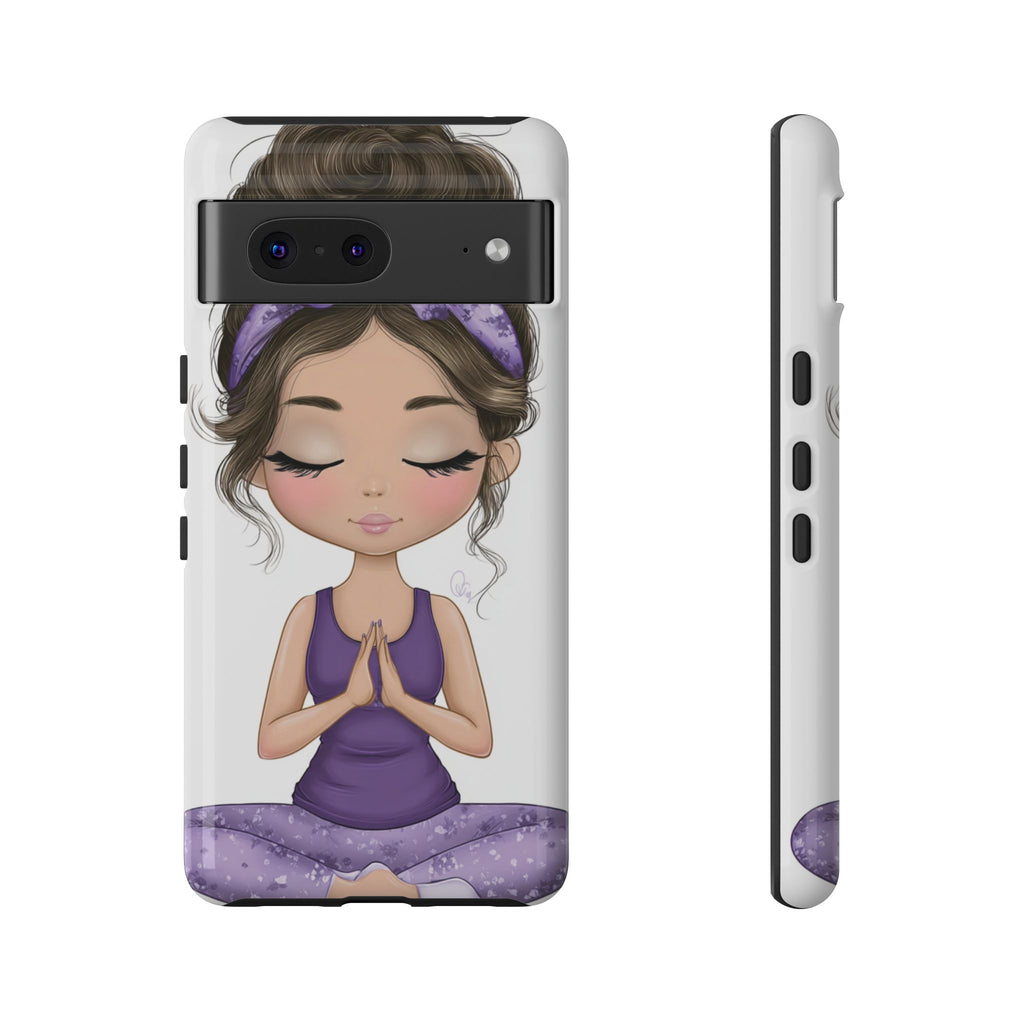 Yoga Phone Case for Mindfulness Gift for Yogis, Meditation Accessory, Zen Vibe