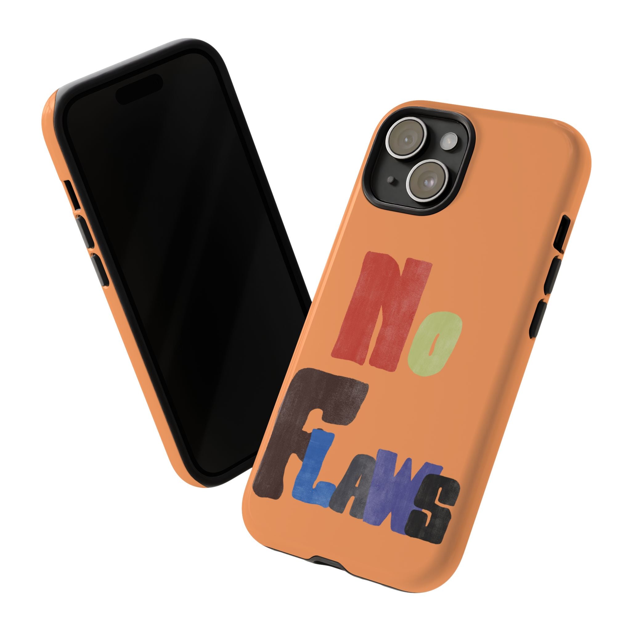 "No Flaws" Retro Hand-Lettered Protective Cover