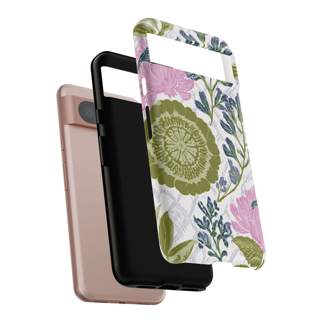 Floral Phone Case, Tough Cases with Elegant Design, Stylish Phone Accessories