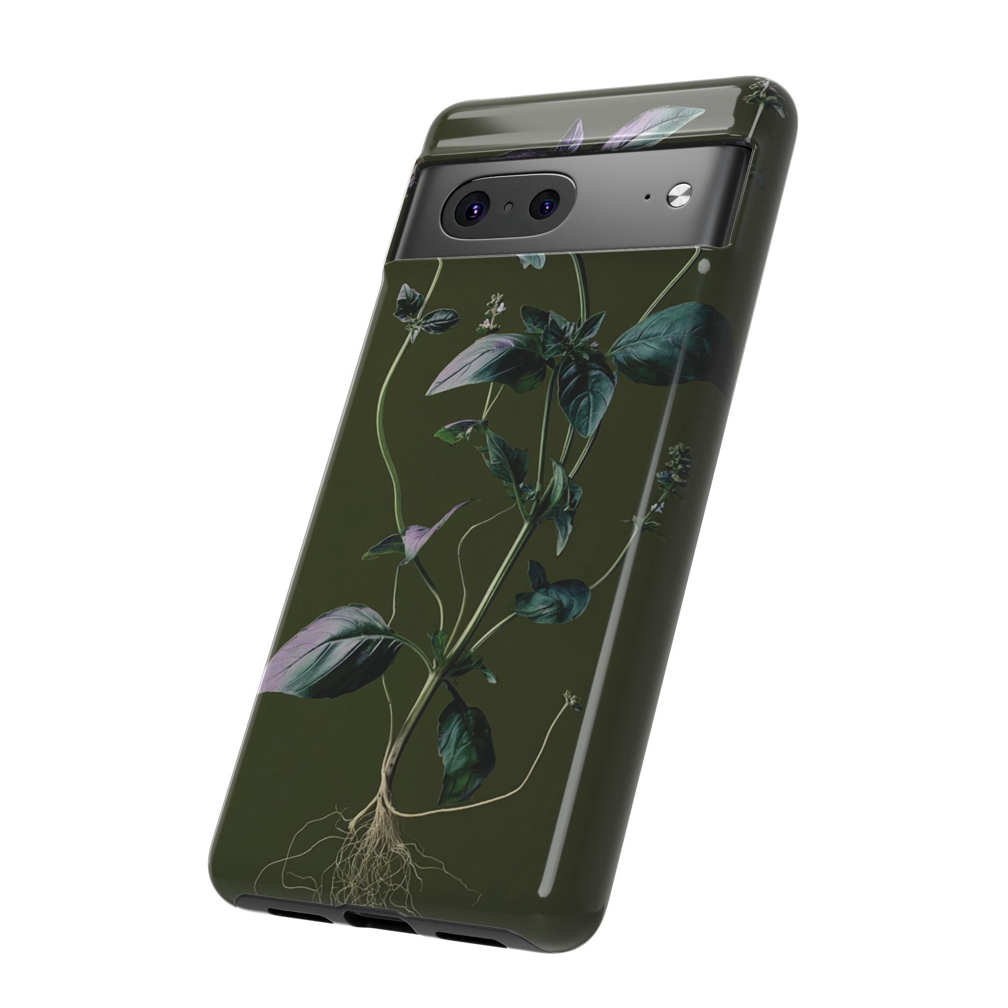 Green Botanical Phone Case, Floral Phone Cover, Nature Lover Gift