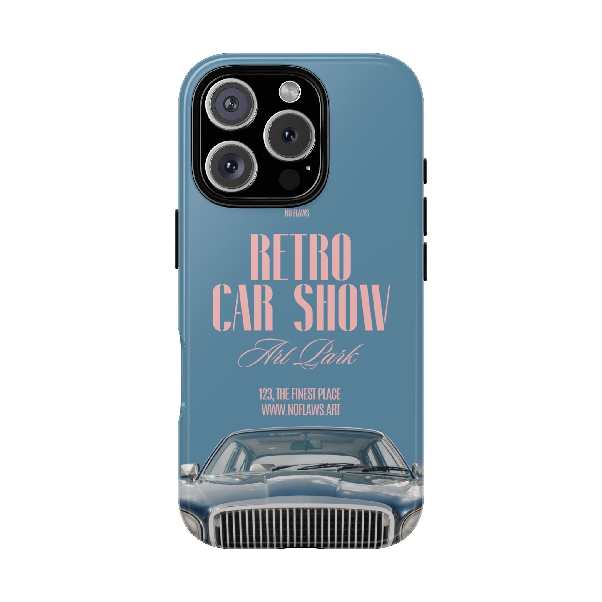 Retro Car Show Phone Case — Vintage Classic Auto Design