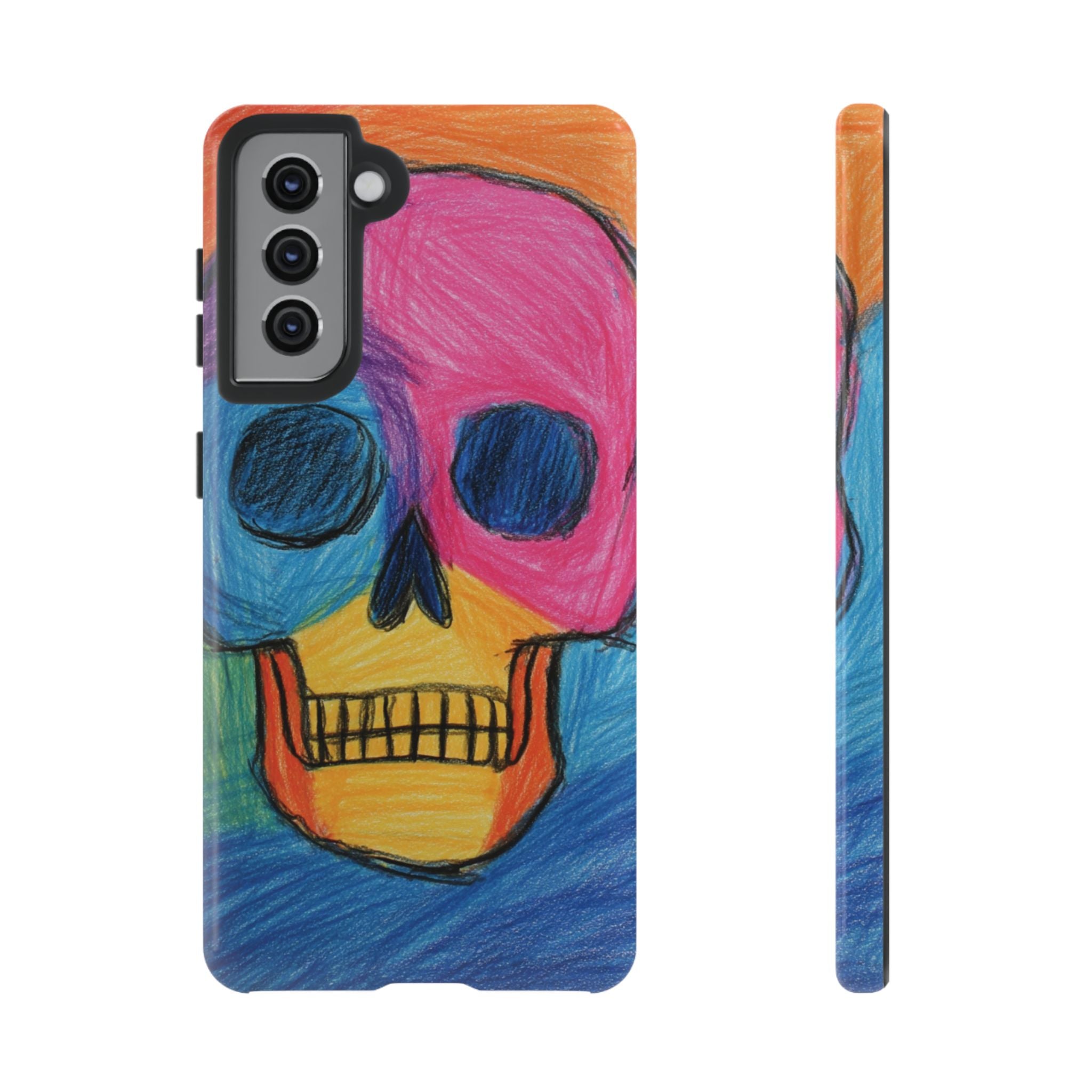 Vibrant Skull Phone Case | Tough Cases, Colorful Design, Unique Art Phone Cover