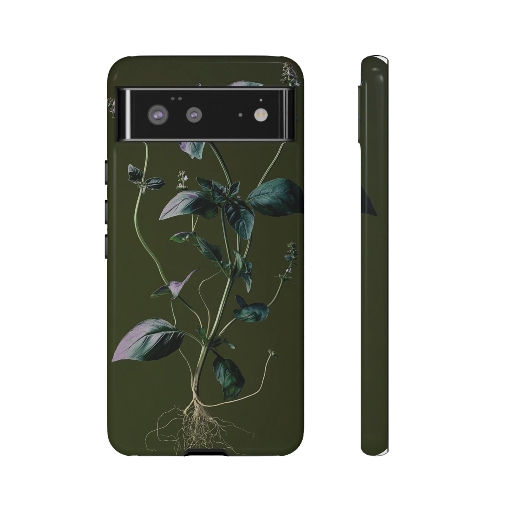 Green Botanical Phone Case, Floral Phone Cover, Nature Lover Gift
