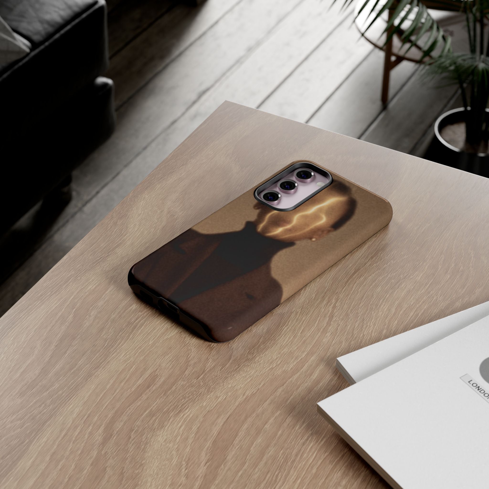 Stylish Phone Case with Artistic Design, Fashion Tech Accessory, Tough Cases