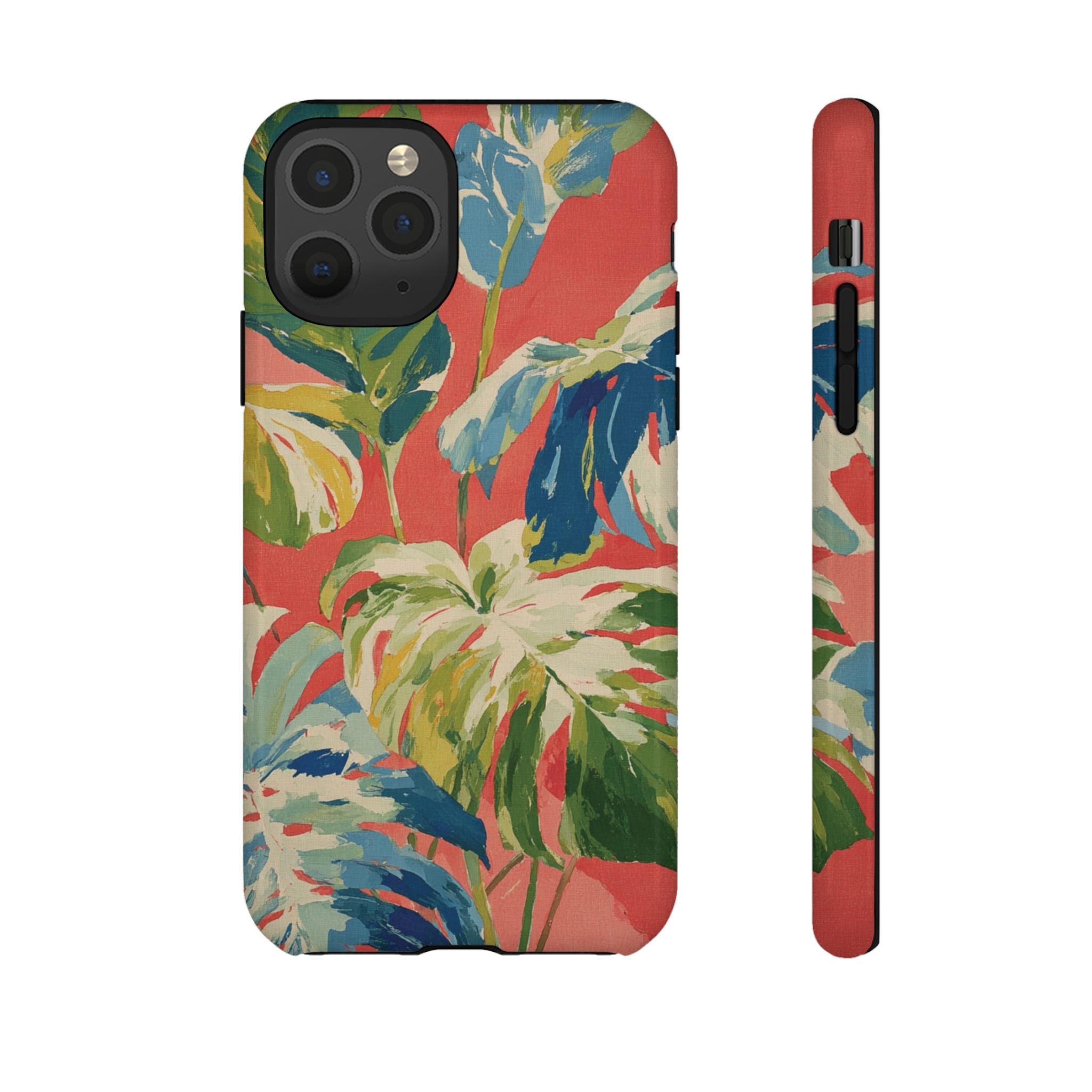 Tropical Phone Case, Floral Tough Case, Vibrant Phone Cover for Summer