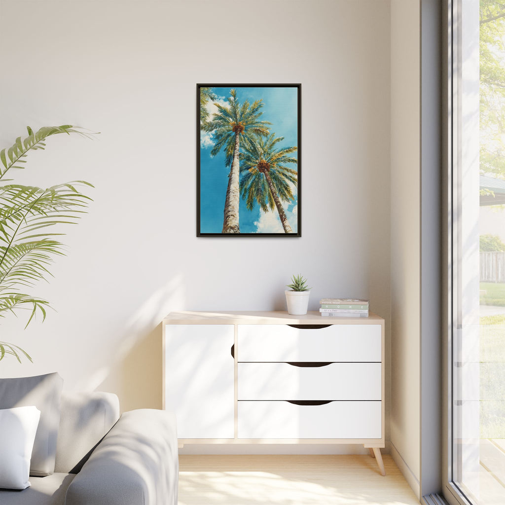 Palm Tree Sky Matte Canvas Print