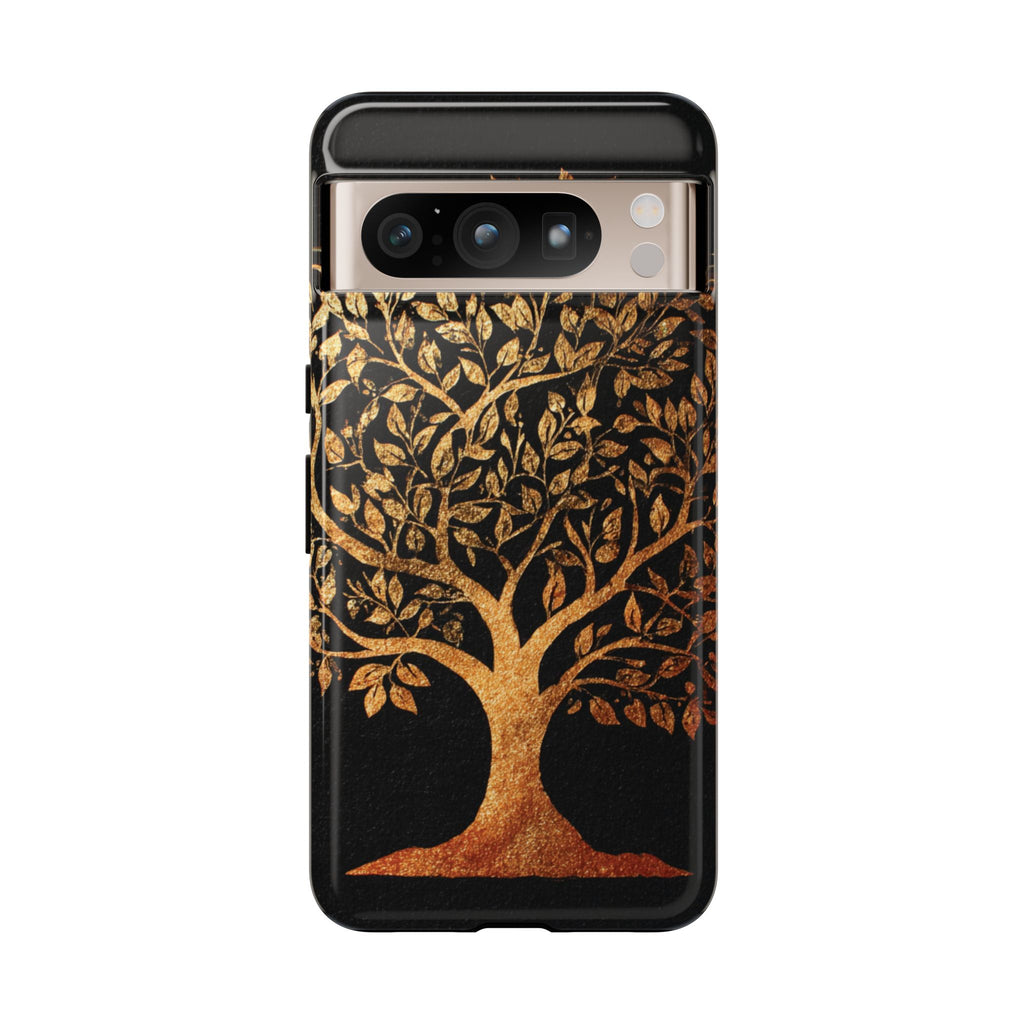 Golden Tree Phone Case, Tough Cases, Nature Lover Gift