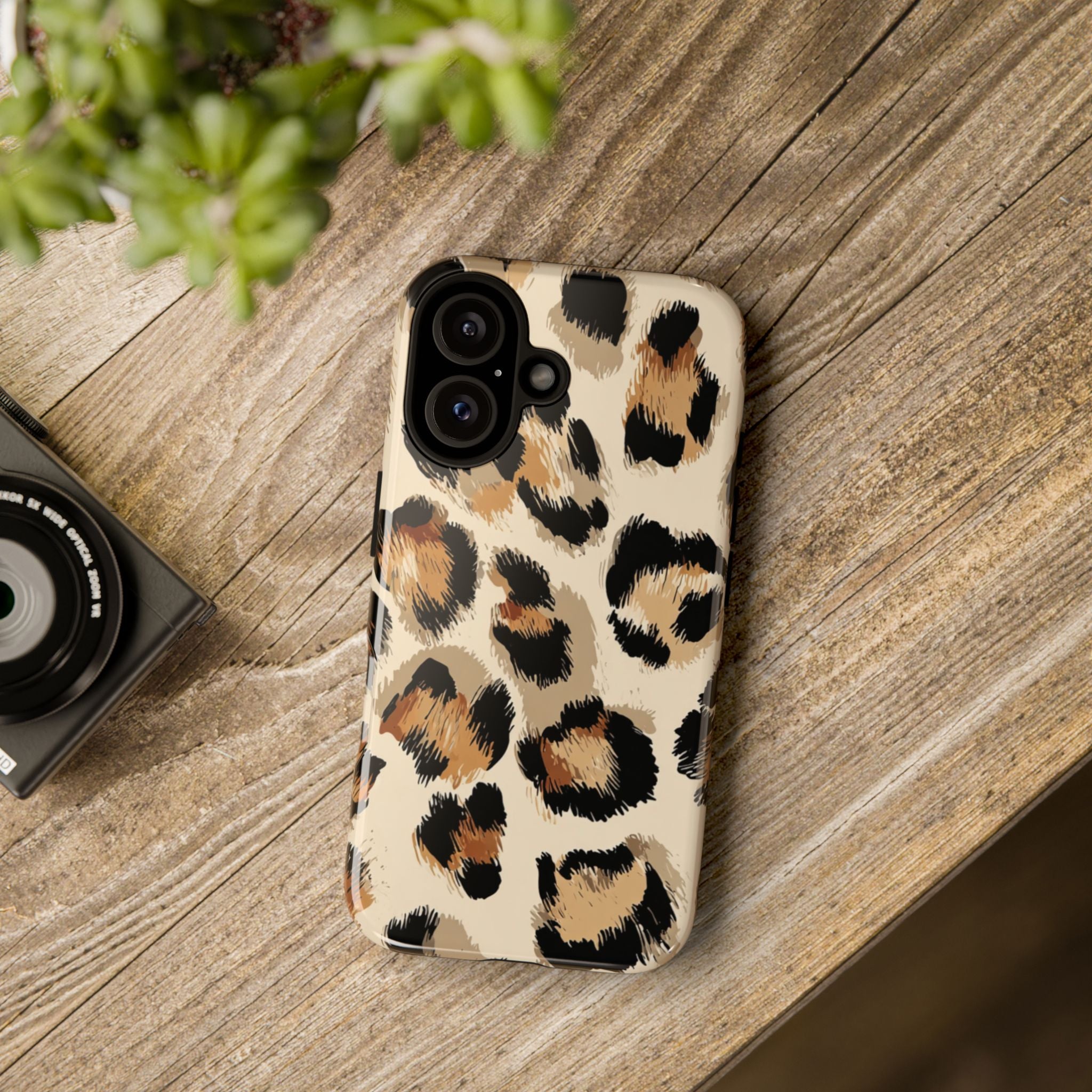 Stylish Leopard Print Phone Case, Animal Print, Tough Case, Gift for Her