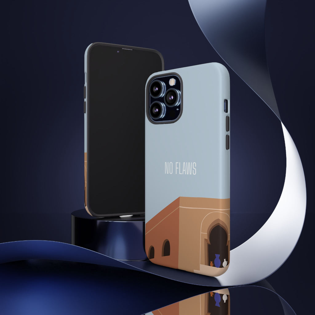 Minimal Desert Illustration “No Flaws” Protective Tough Case