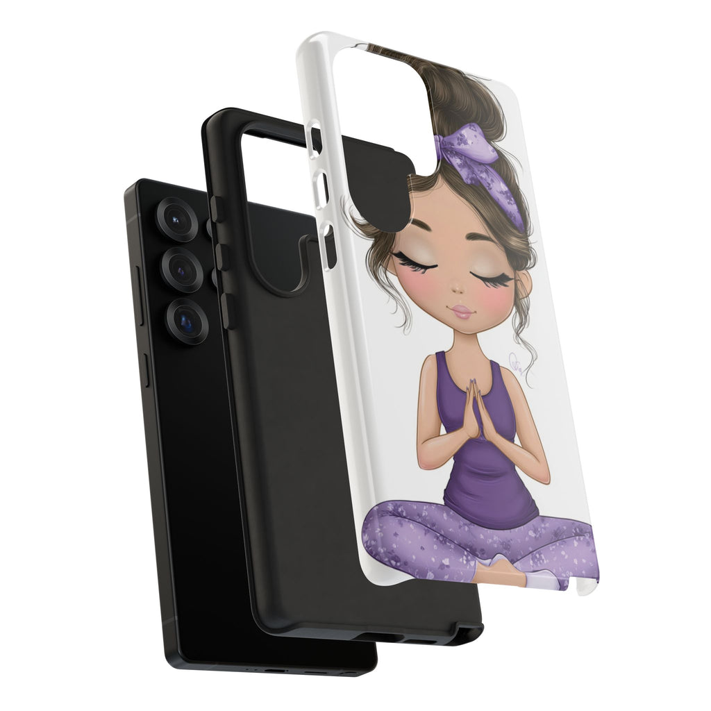 Yoga Phone Case for Mindfulness Gift for Yogis, Meditation Accessory, Zen Vibe