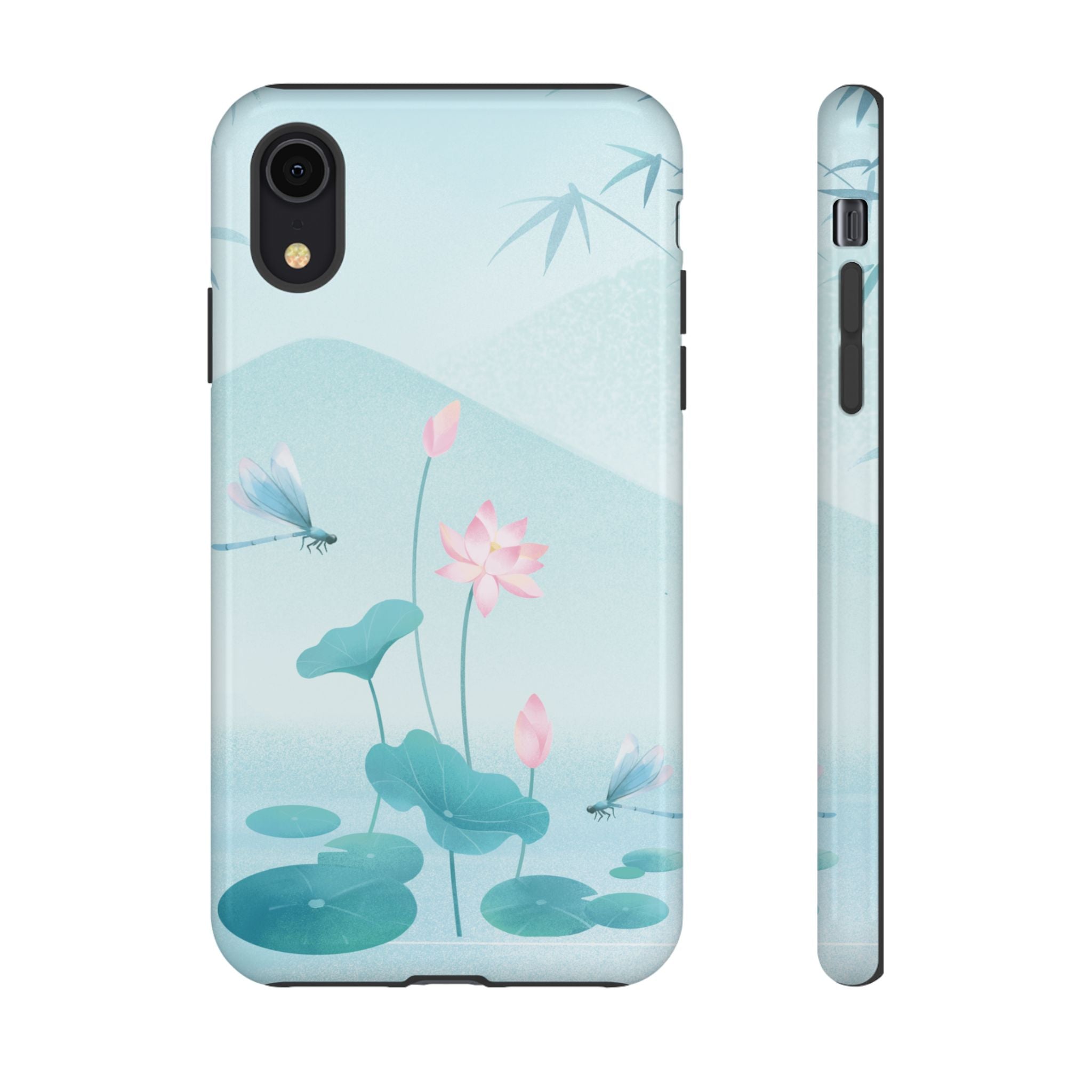 Lotus Pond Phone Case — Serene Floral iPhone Protective Cover
