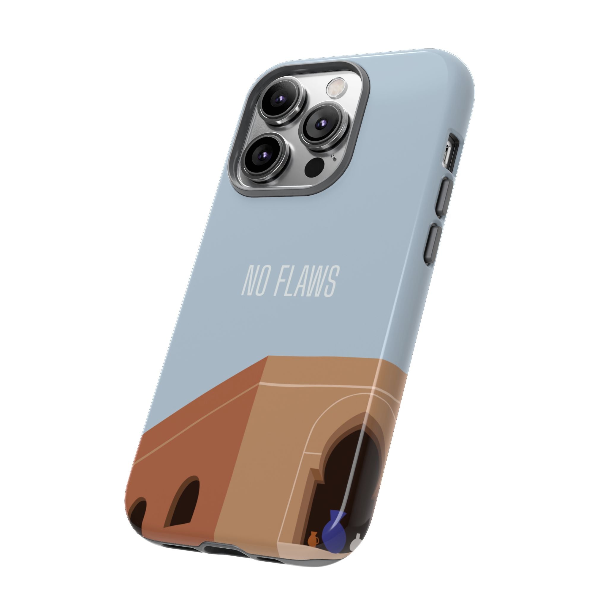 Minimal Desert Illustration “No Flaws” Protective Tough Case