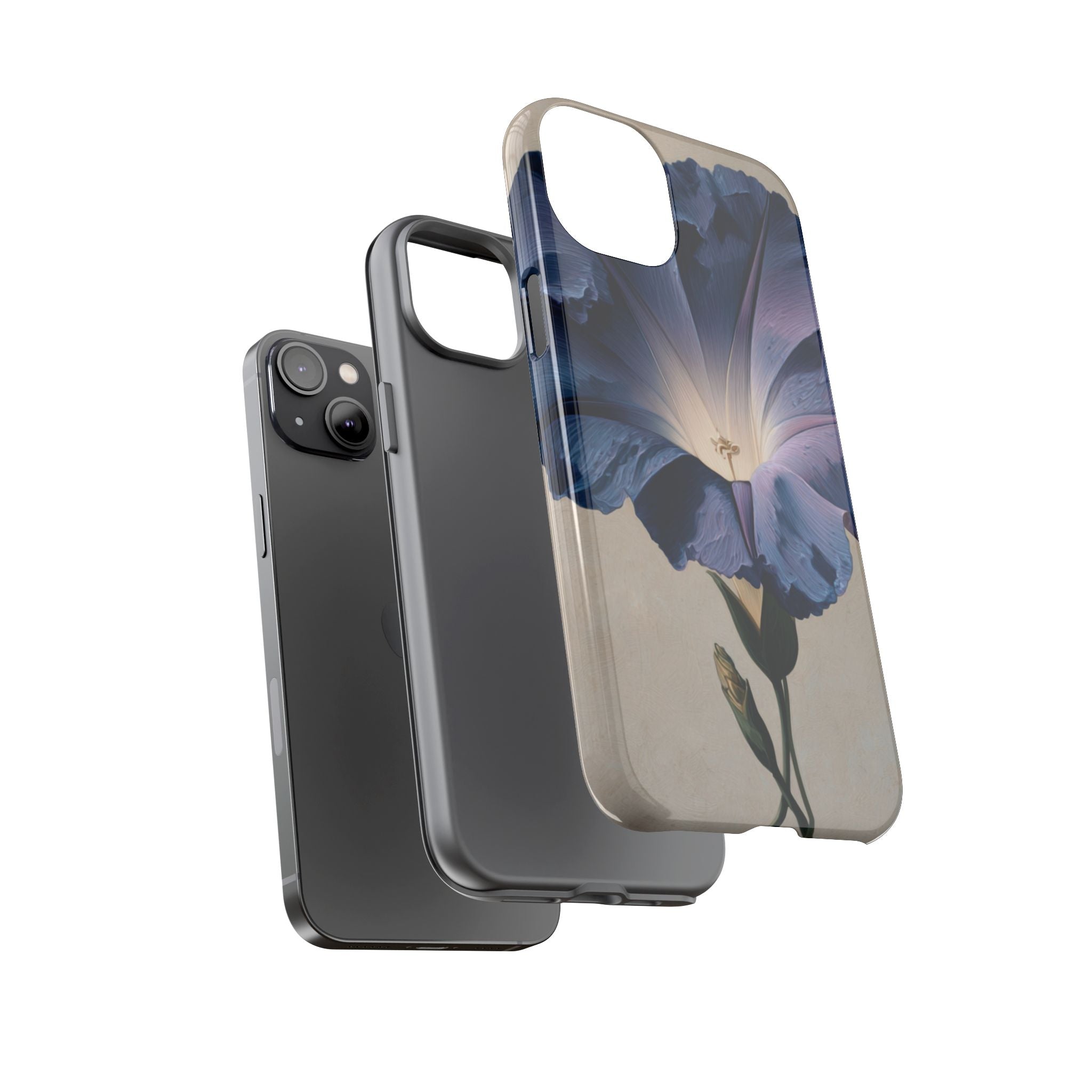 Floral Phone Case, Tough Cases with Purple Flower Design, Phone Accessories