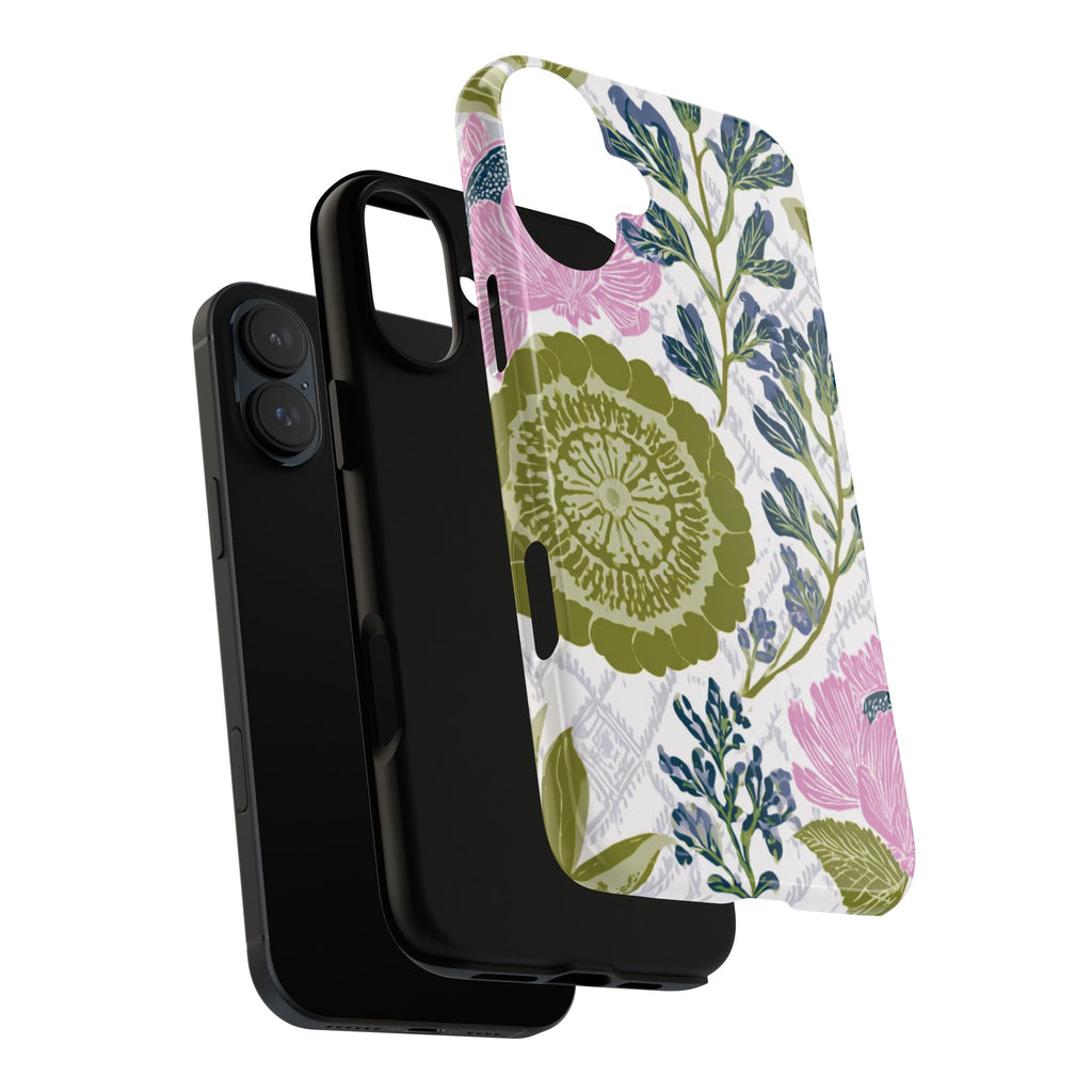Floral Phone Case, Tough Cases with Elegant Design, Stylish Phone Accessories