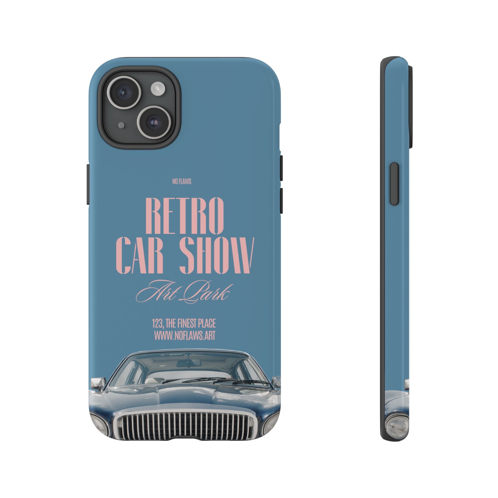 Retro Car Show Phone Case — Vintage Classic Auto Design