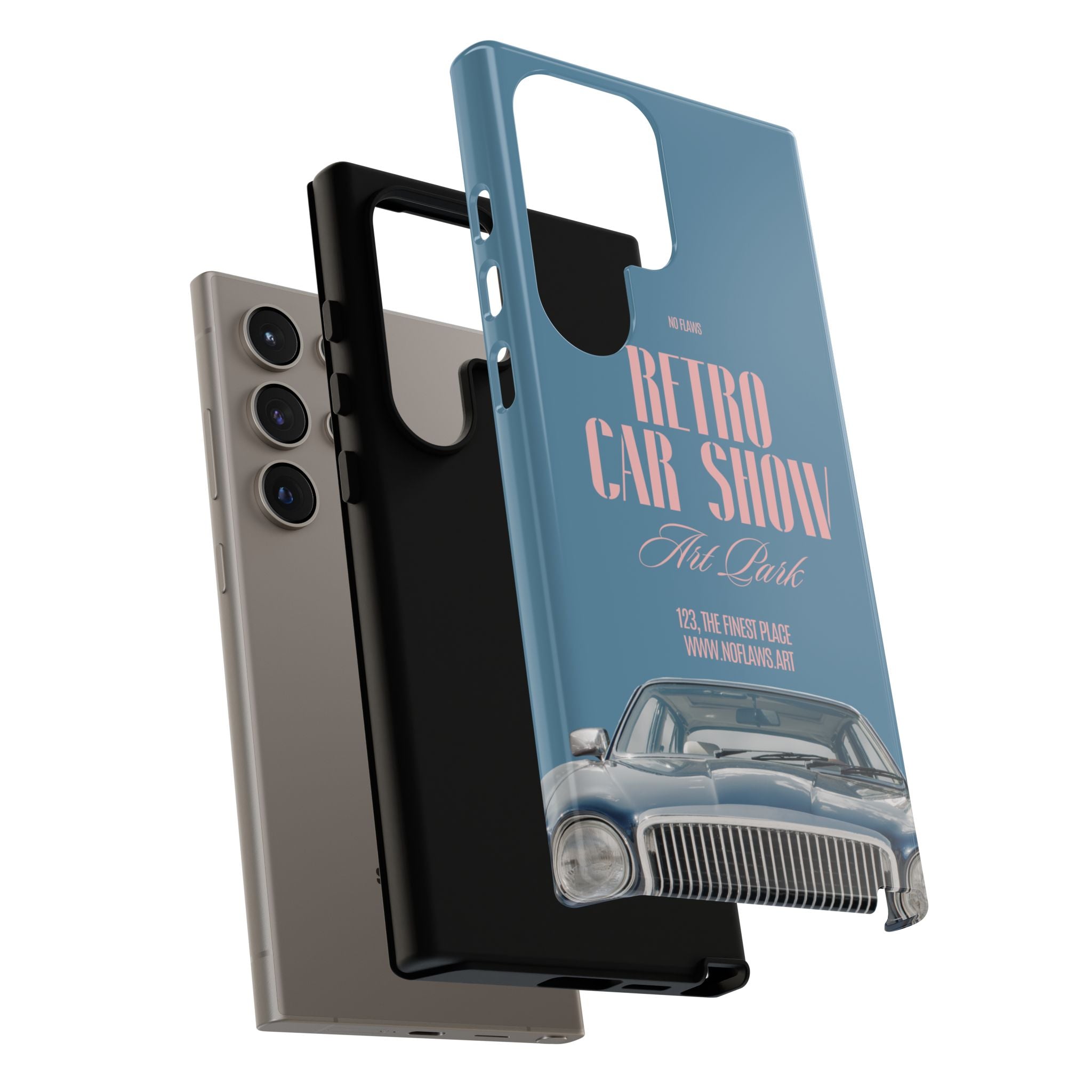 Retro Car Show Phone Case — Vintage Classic Auto Design