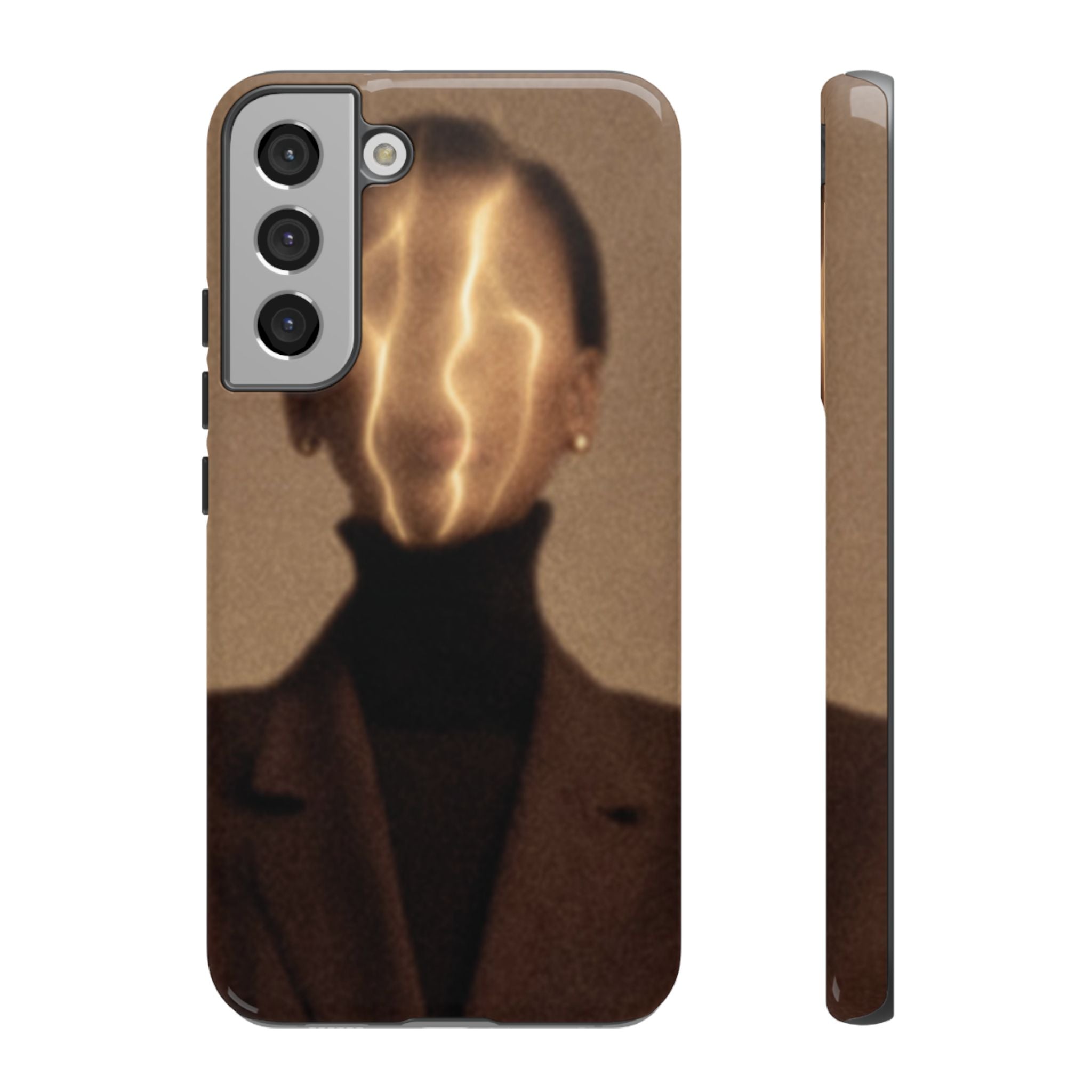 Stylish Phone Case with Artistic Design, Fashion Tech Accessory, Tough Cases