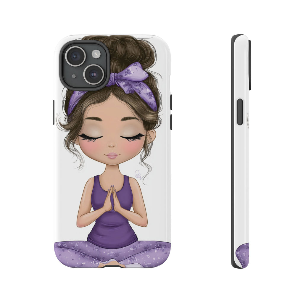 Yoga Phone Case for Mindfulness Gift for Yogis, Meditation Accessory, Zen Vibe