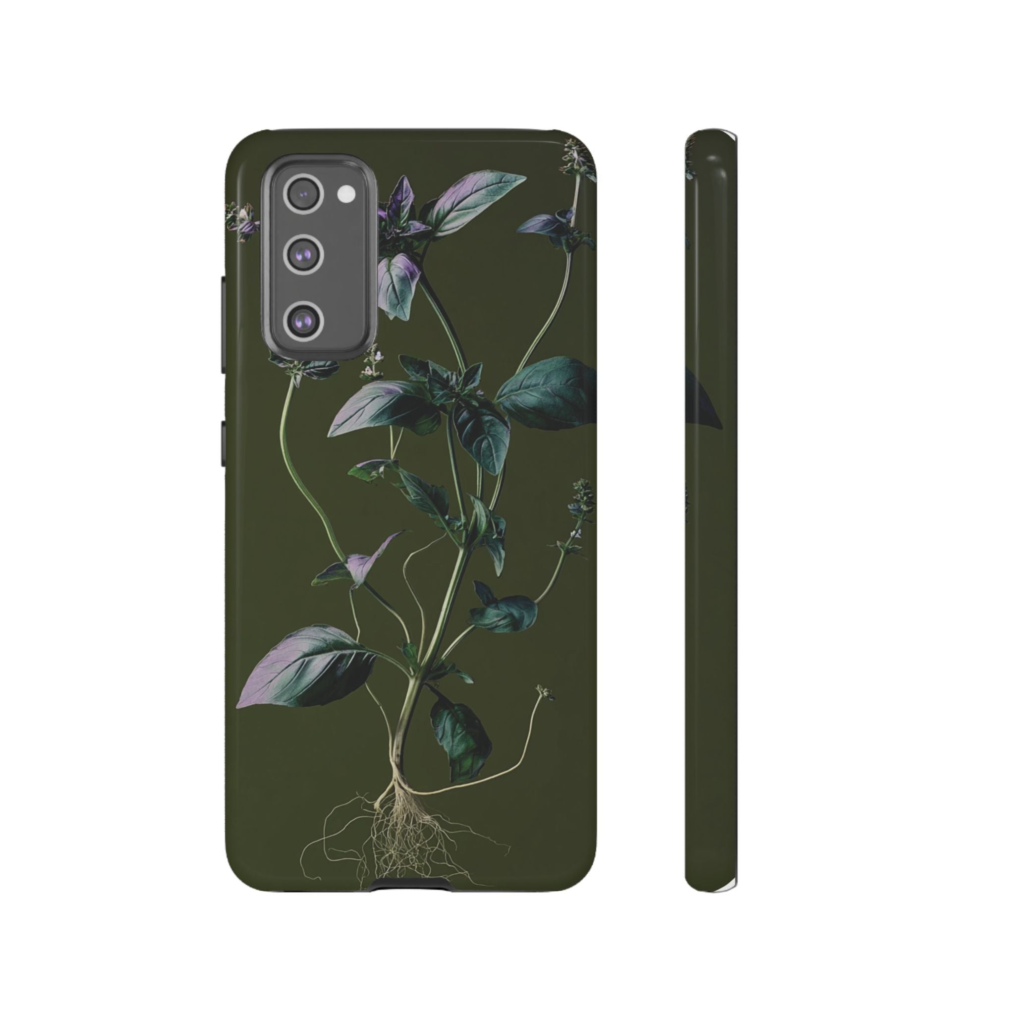 Green Botanical Phone Case, Floral Phone Cover, Nature Lover Gift