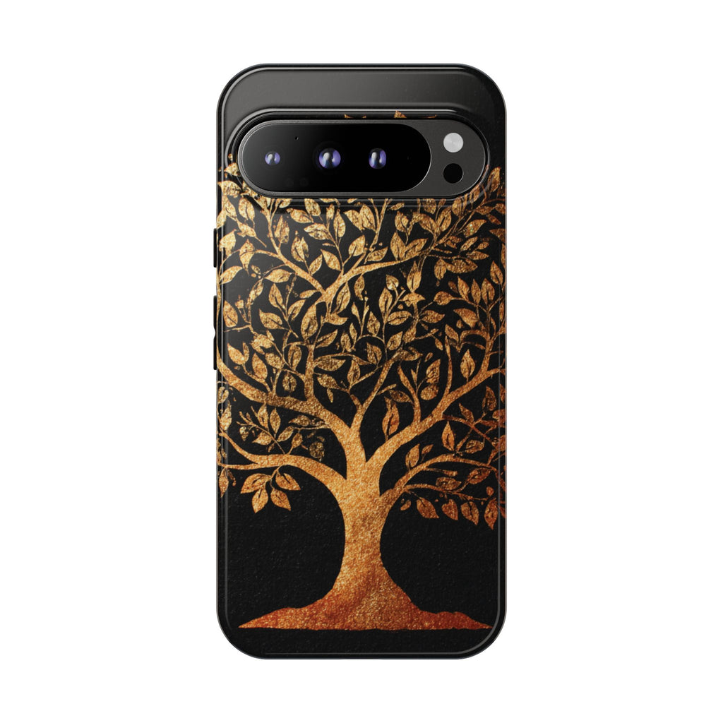 Golden Tree Phone Case, Tough Cases, Nature Lover Gift