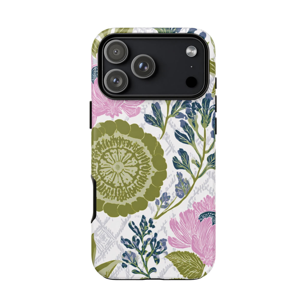 Floral Phone Case, Tough Cases with Elegant Design, Stylish Phone Accessories