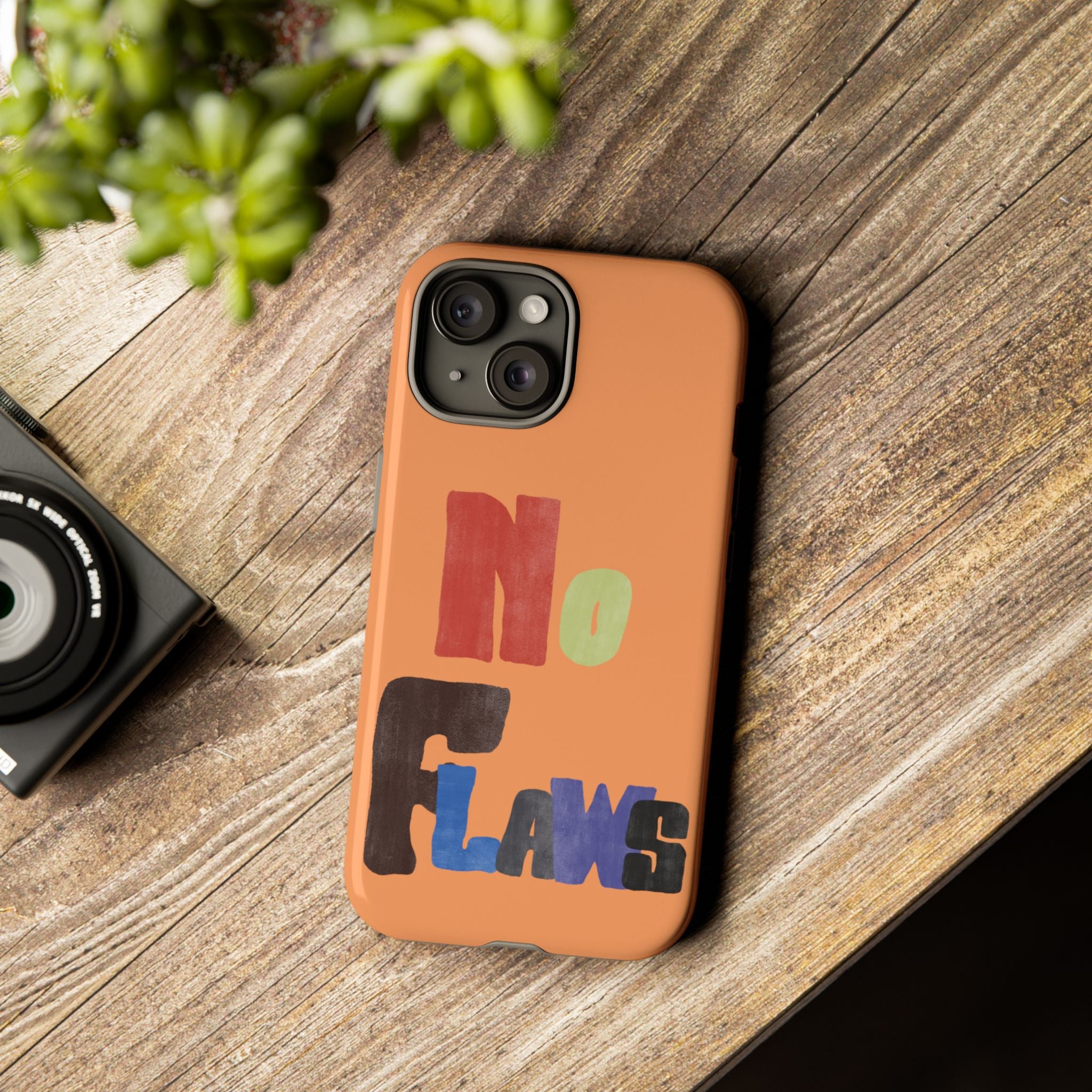 "No Flaws" Retro Hand-Lettered Protective Cover