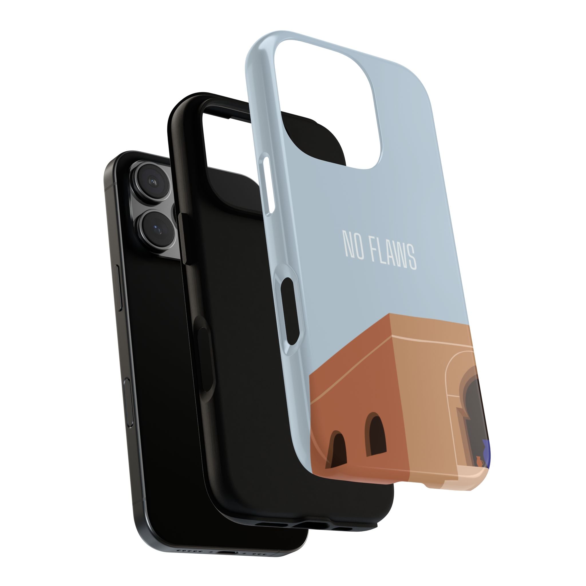 Minimal Desert Illustration “No Flaws” Protective Tough Case