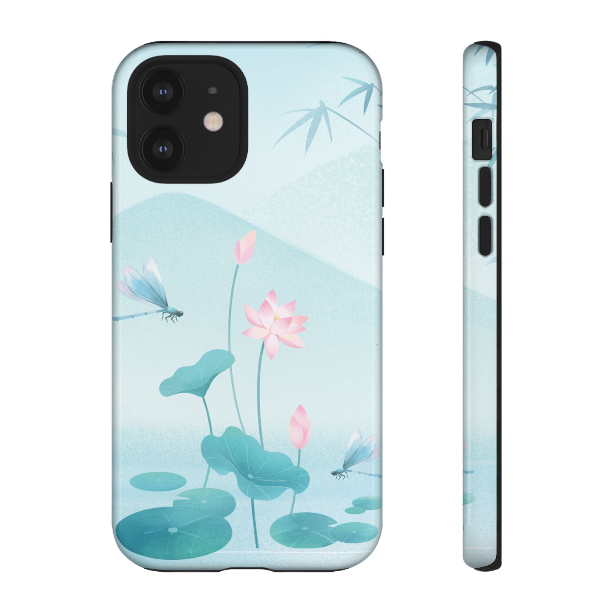 Lotus Pond Phone Case — Serene Floral iPhone Protective Cover