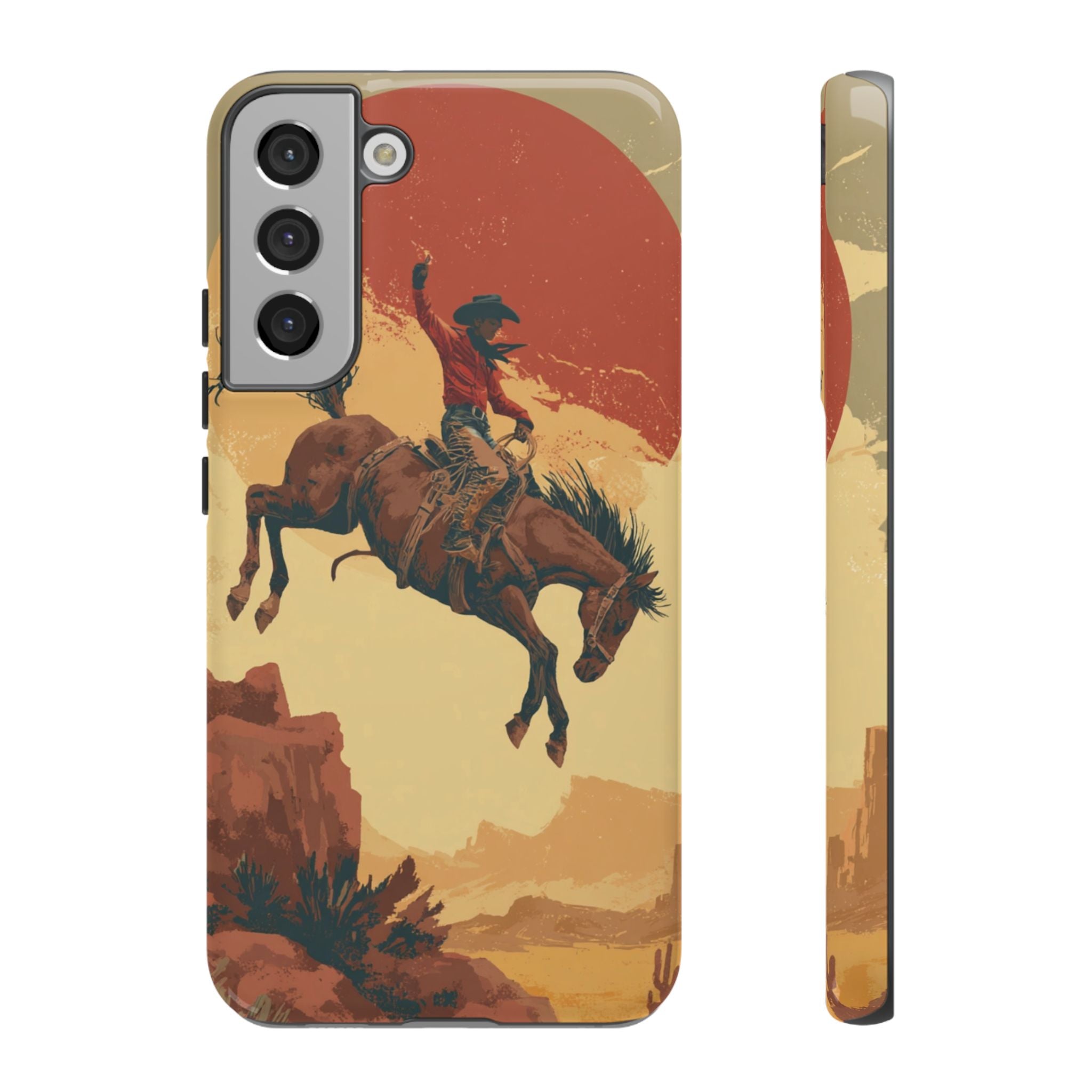 Cowboy Phone Case - Wild West Style, Tough Protection for Outdoor Lovers