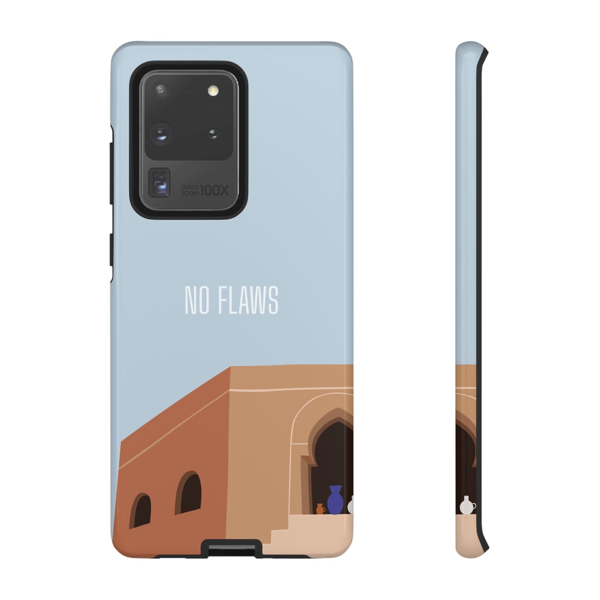 Minimal Desert Illustration “No Flaws” Protective Tough Case
