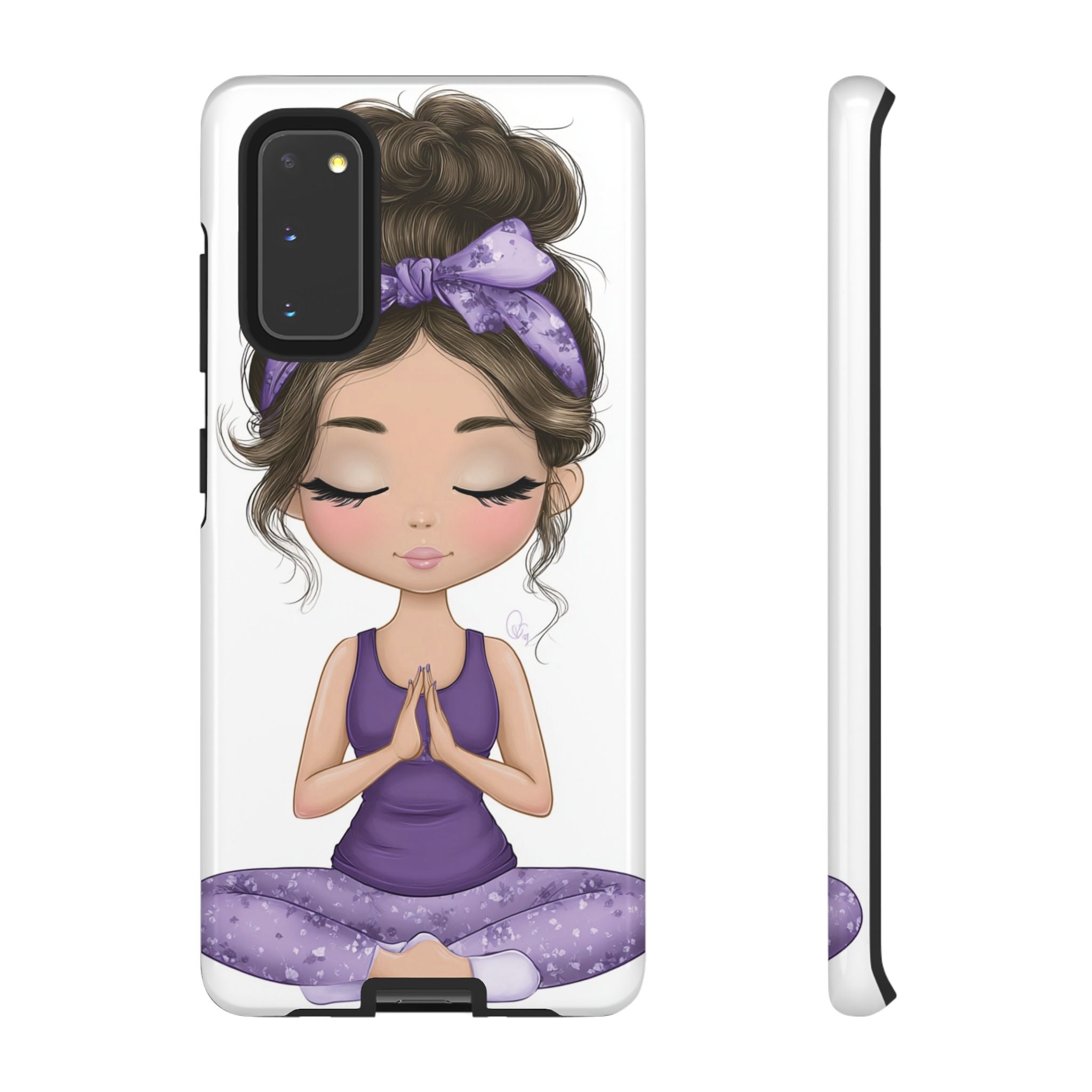 Yoga Phone Case for Mindfulness Gift for Yogis, Meditation Accessory, Zen Vibe