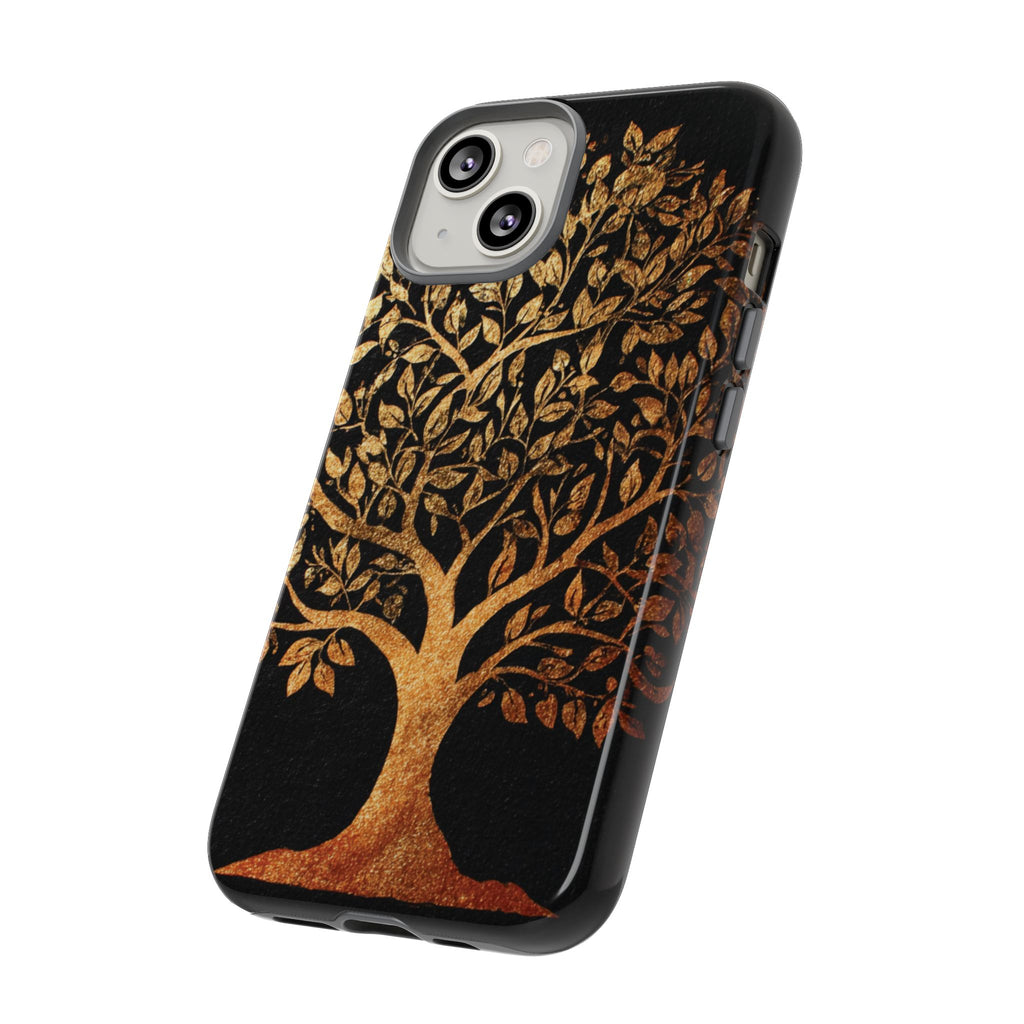 Golden Tree Phone Case, Tough Cases, Nature Lover Gift