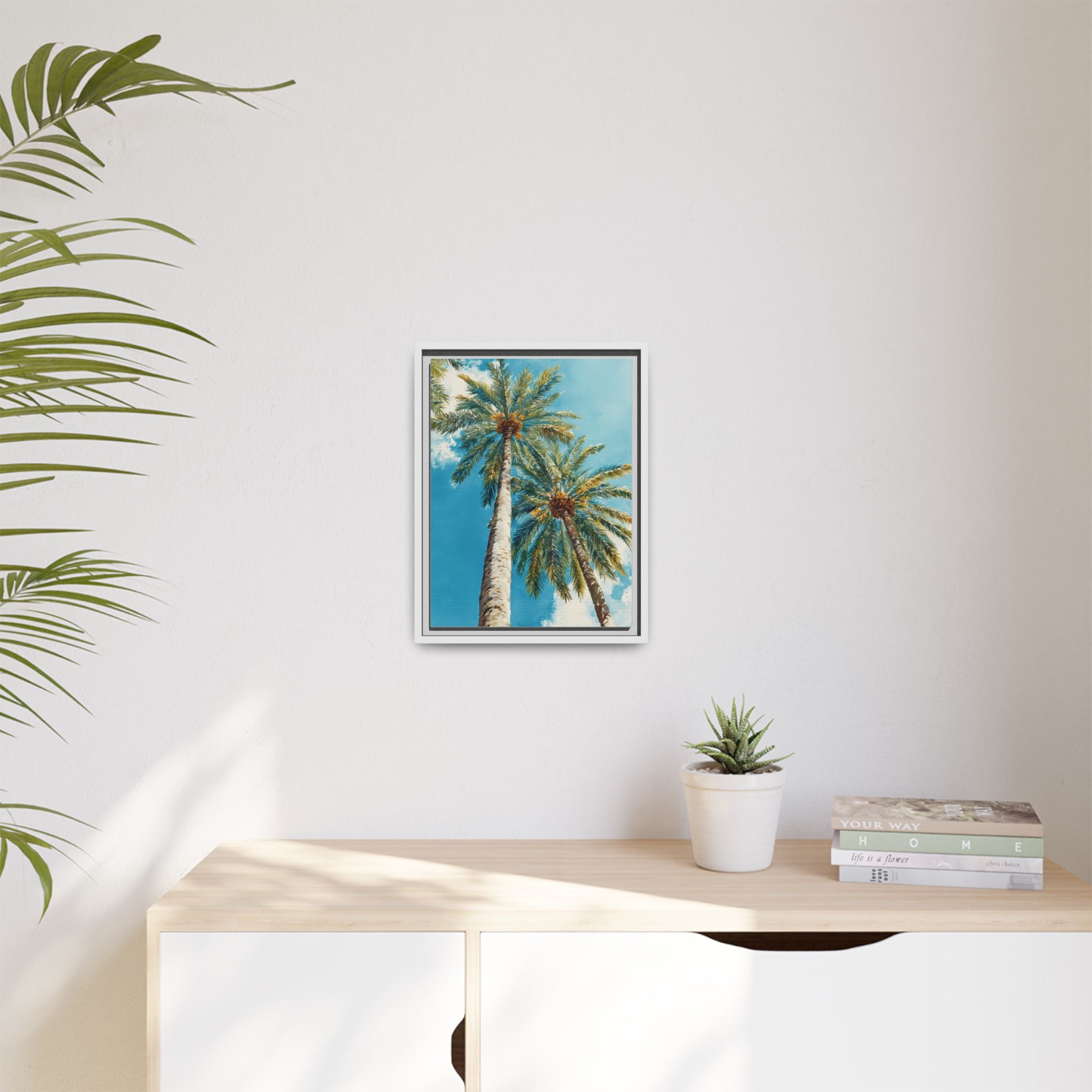 Palm Tree Sky Matte Canvas Print