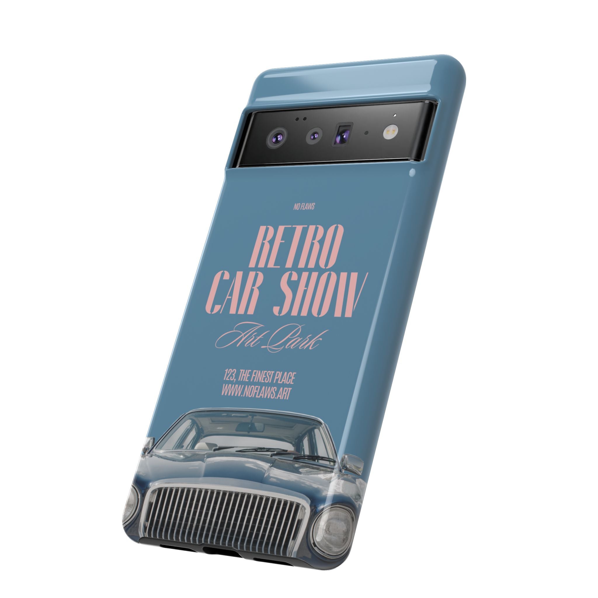 Retro Car Show Phone Case — Vintage Classic Auto Design