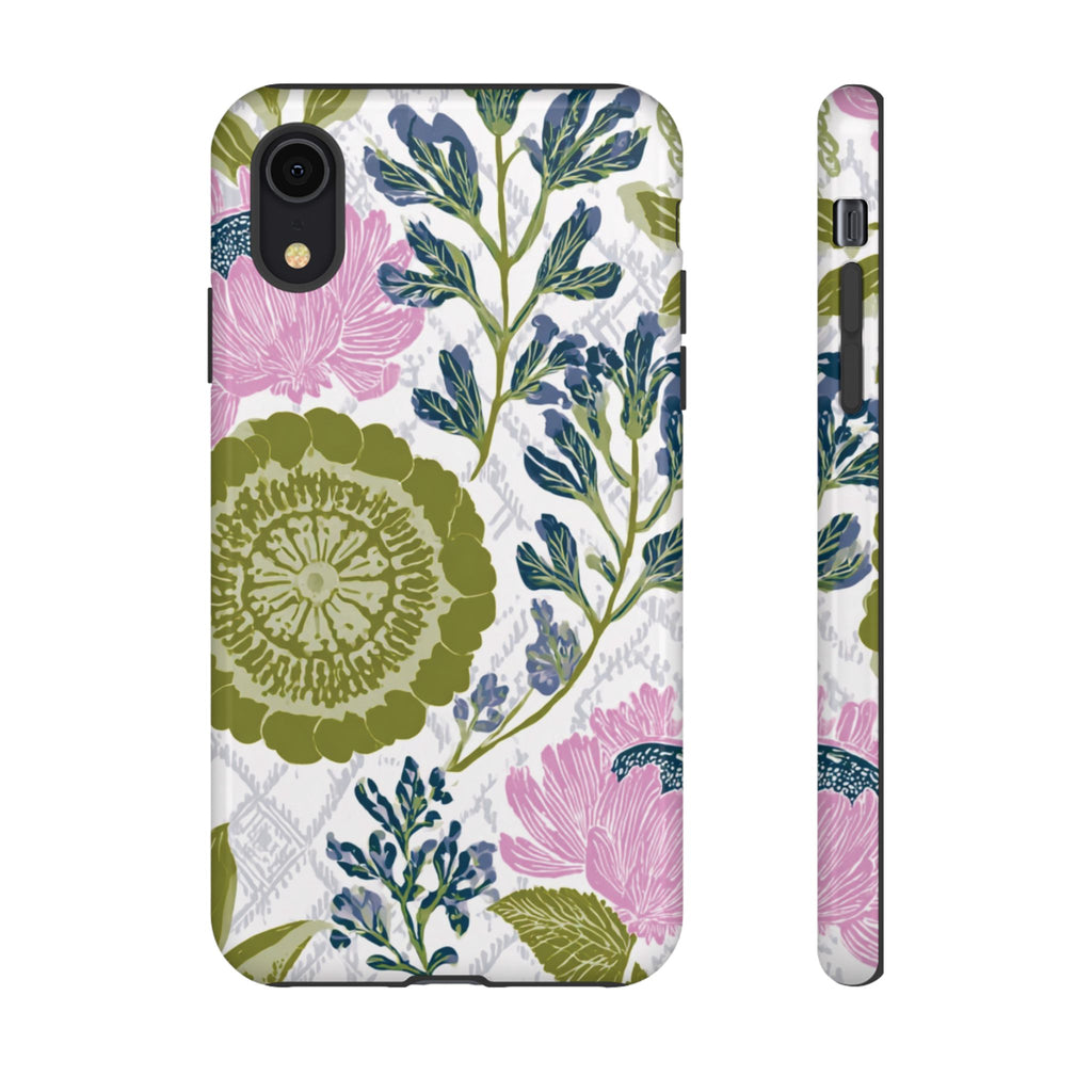 Floral Phone Case, Tough Cases with Elegant Design, Stylish Phone Accessories
