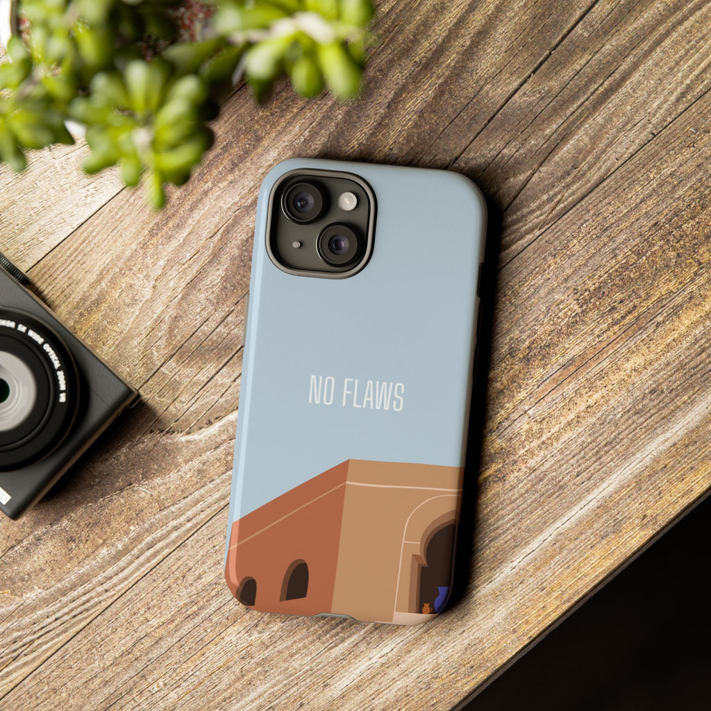 Minimal Desert Illustration “No Flaws” Protective Tough Case
