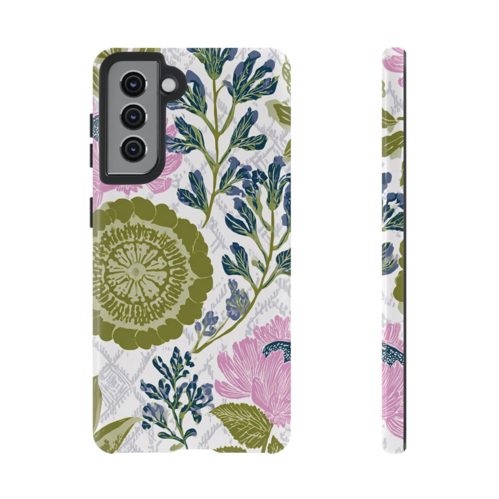 Floral Phone Case, Tough Cases with Elegant Design, Stylish Phone Accessories