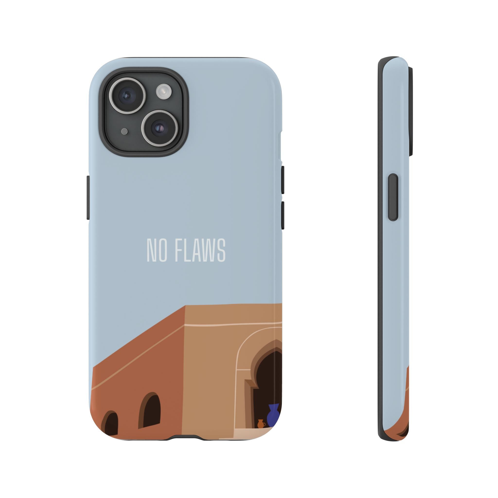 Minimal Desert Illustration “No Flaws” Protective Tough Case