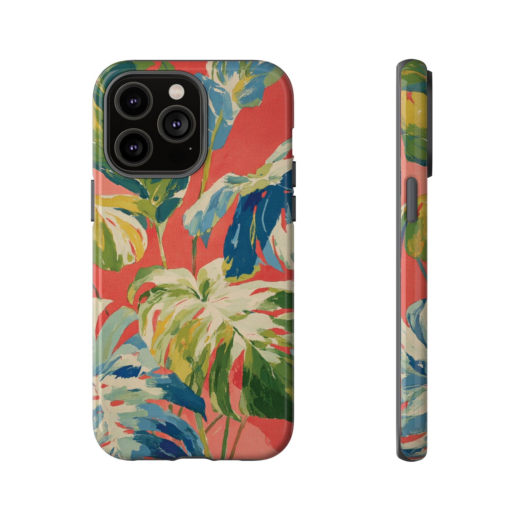 Tropical Phone Case, Floral Tough Case, Vibrant Phone Cover for Summer