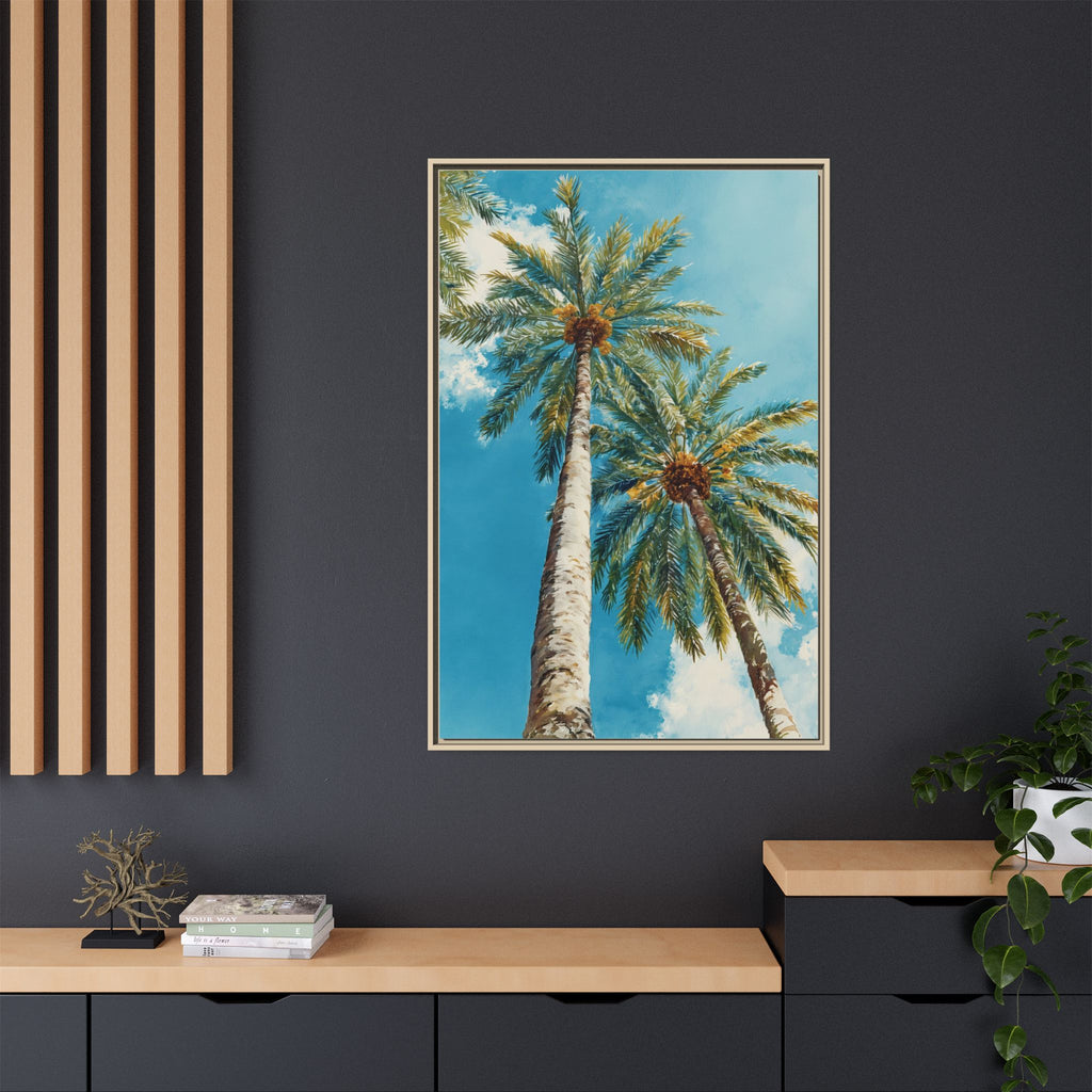Palm Tree Sky Matte Canvas Print