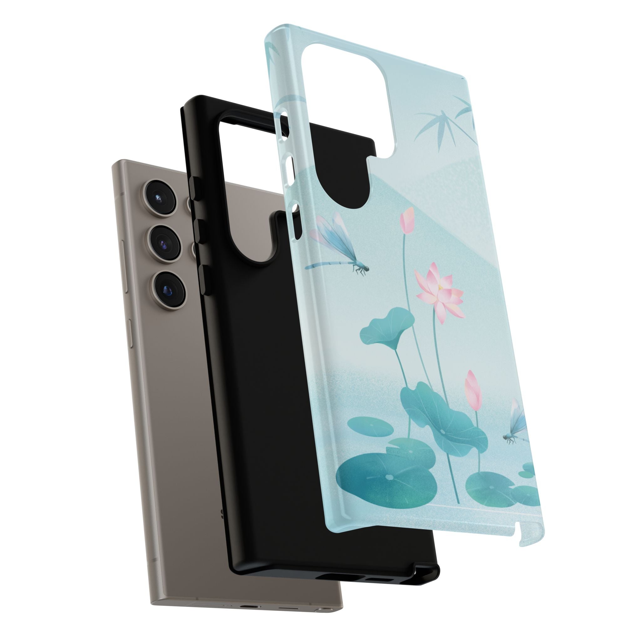 Lotus Pond Phone Case — Serene Floral iPhone Protective Cover