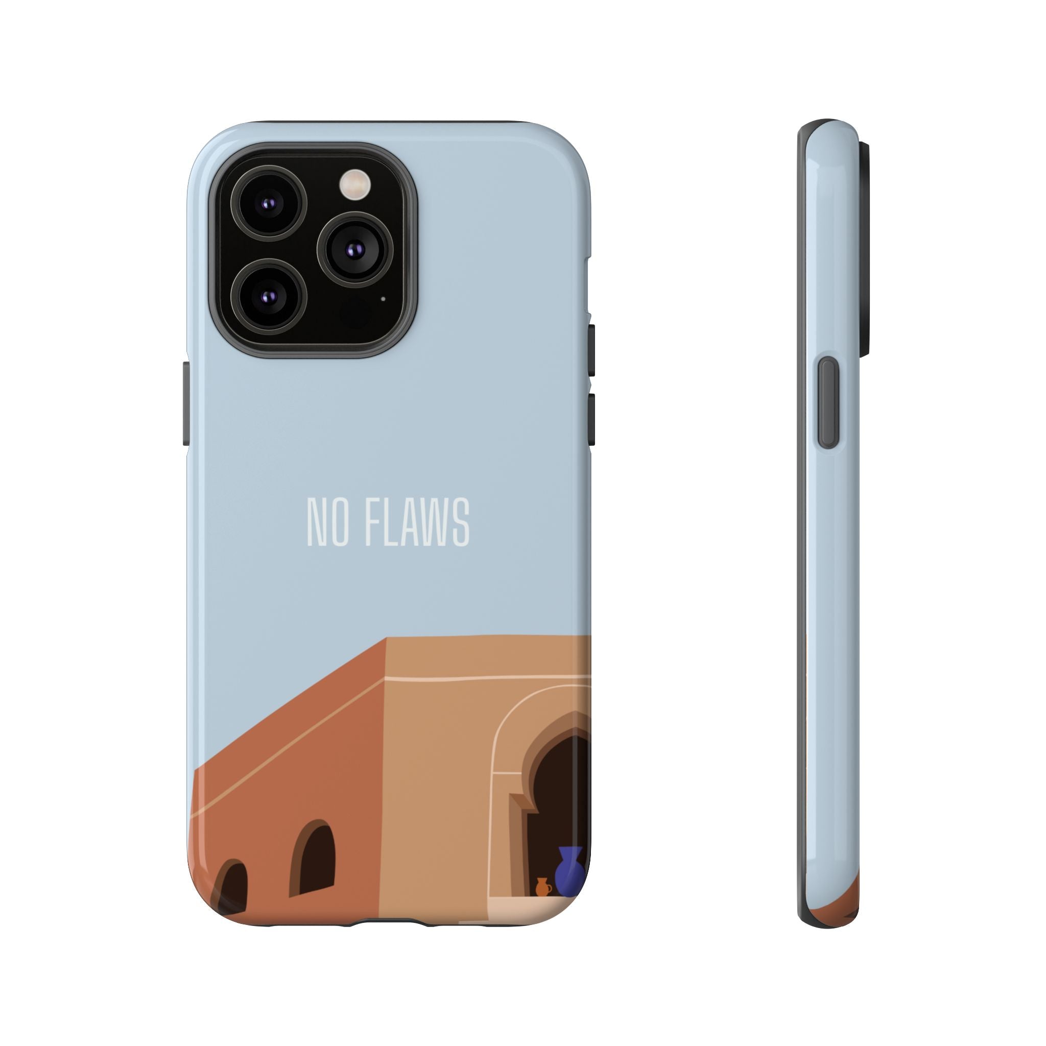 Minimal Desert Illustration “No Flaws” Protective Tough Case