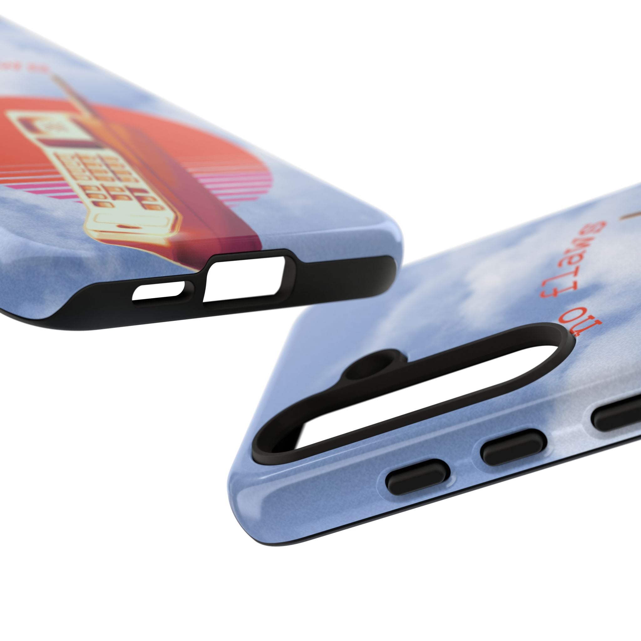 Retro “No Flaws” Phone Tough Case — Vintage 90s Aesthetic Protective Phone Case