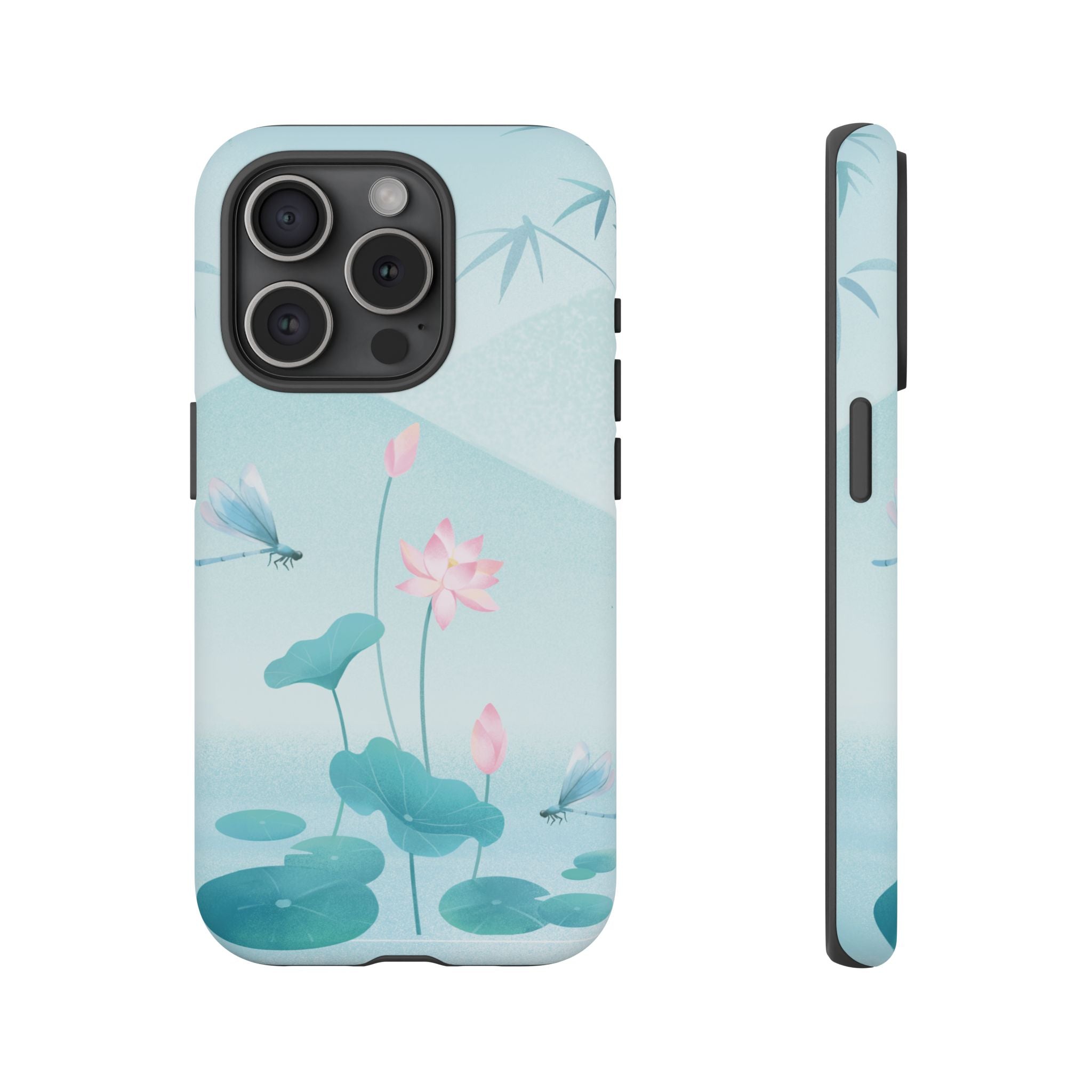 Lotus Pond Phone Case — Serene Floral iPhone Protective Cover